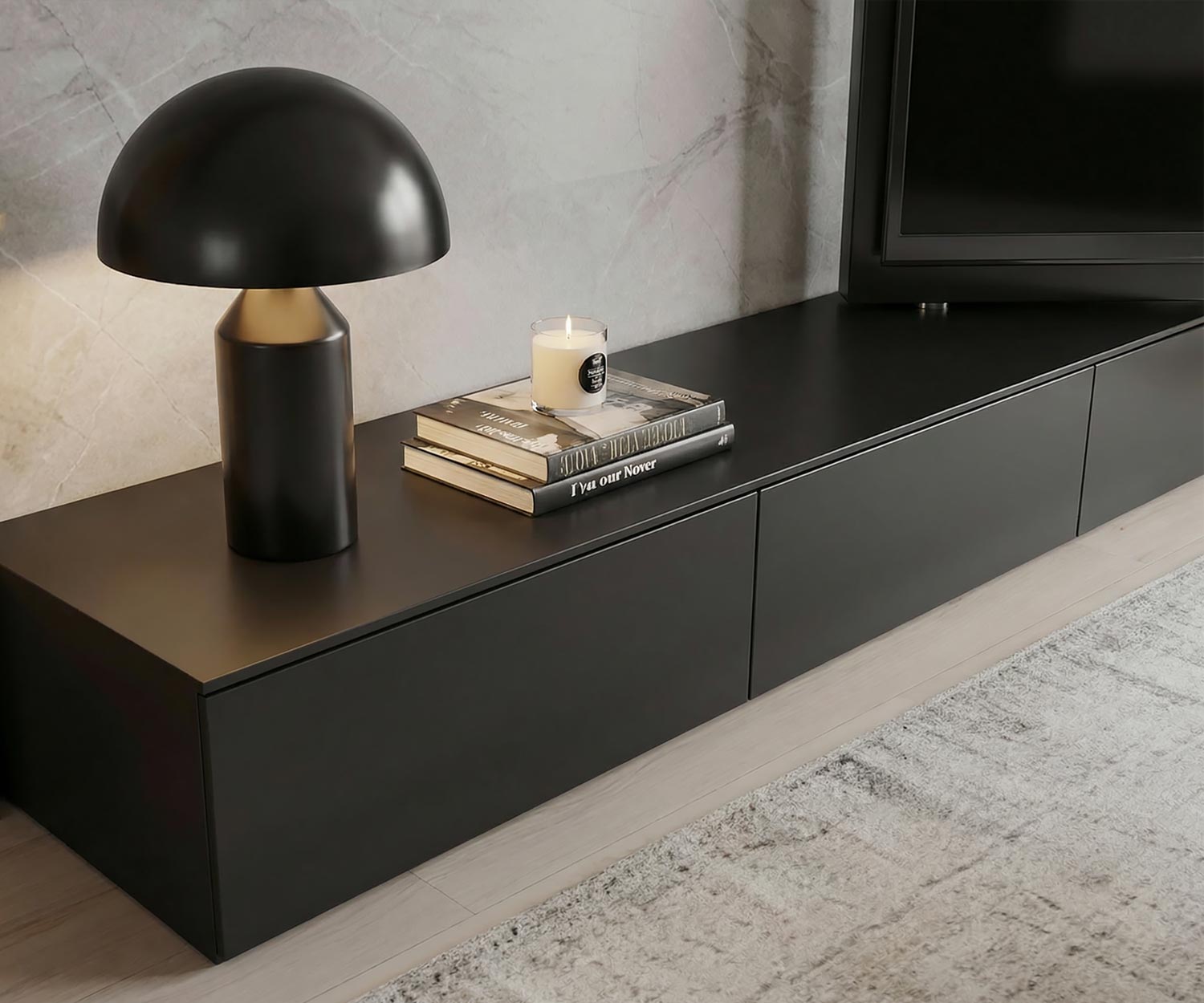 Livitalia Lavagna Vision con pannello TV girevole a 90°