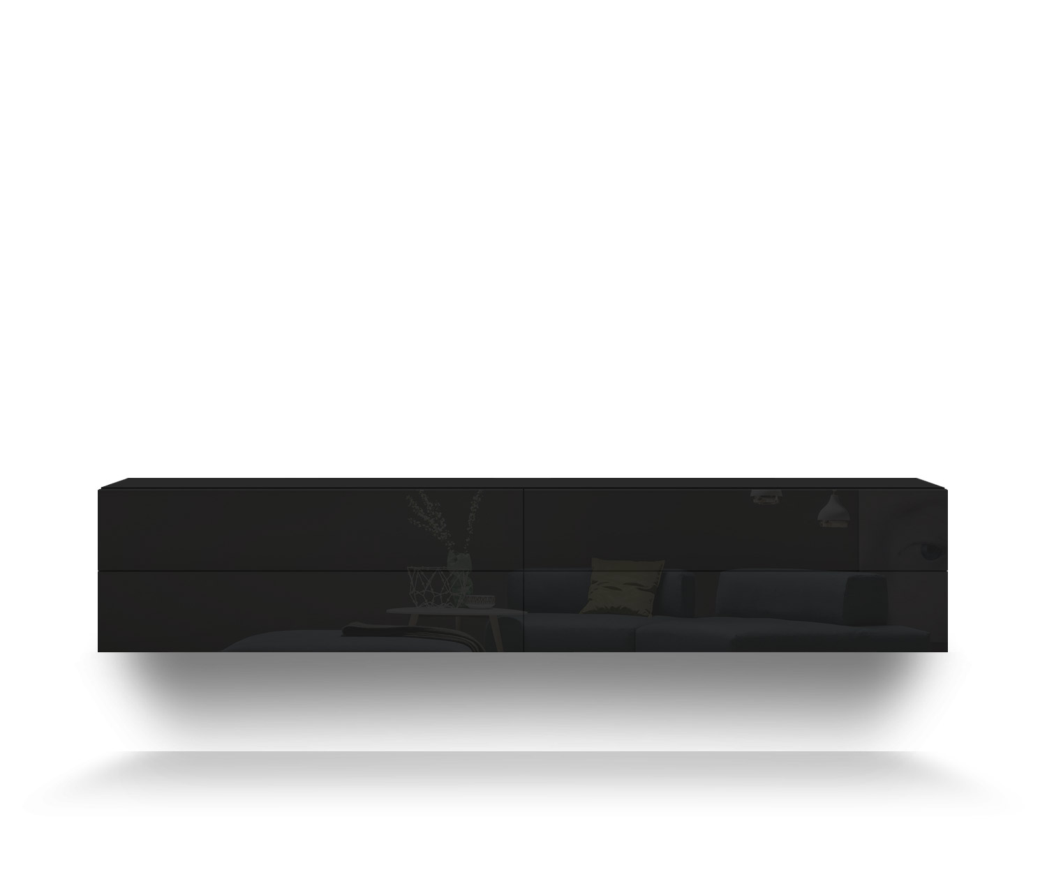 Novamobili Pensile Easy 4 posti B216 nero418 Novamobili Pensile Easy 4 posti B216 nero418