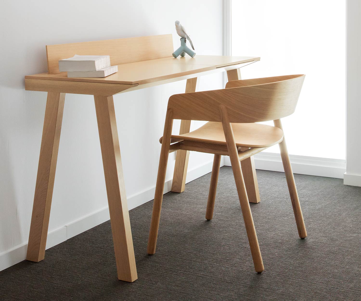Punt Sedia di design in legno massiccio Mava sedia da ufficio per segretaria