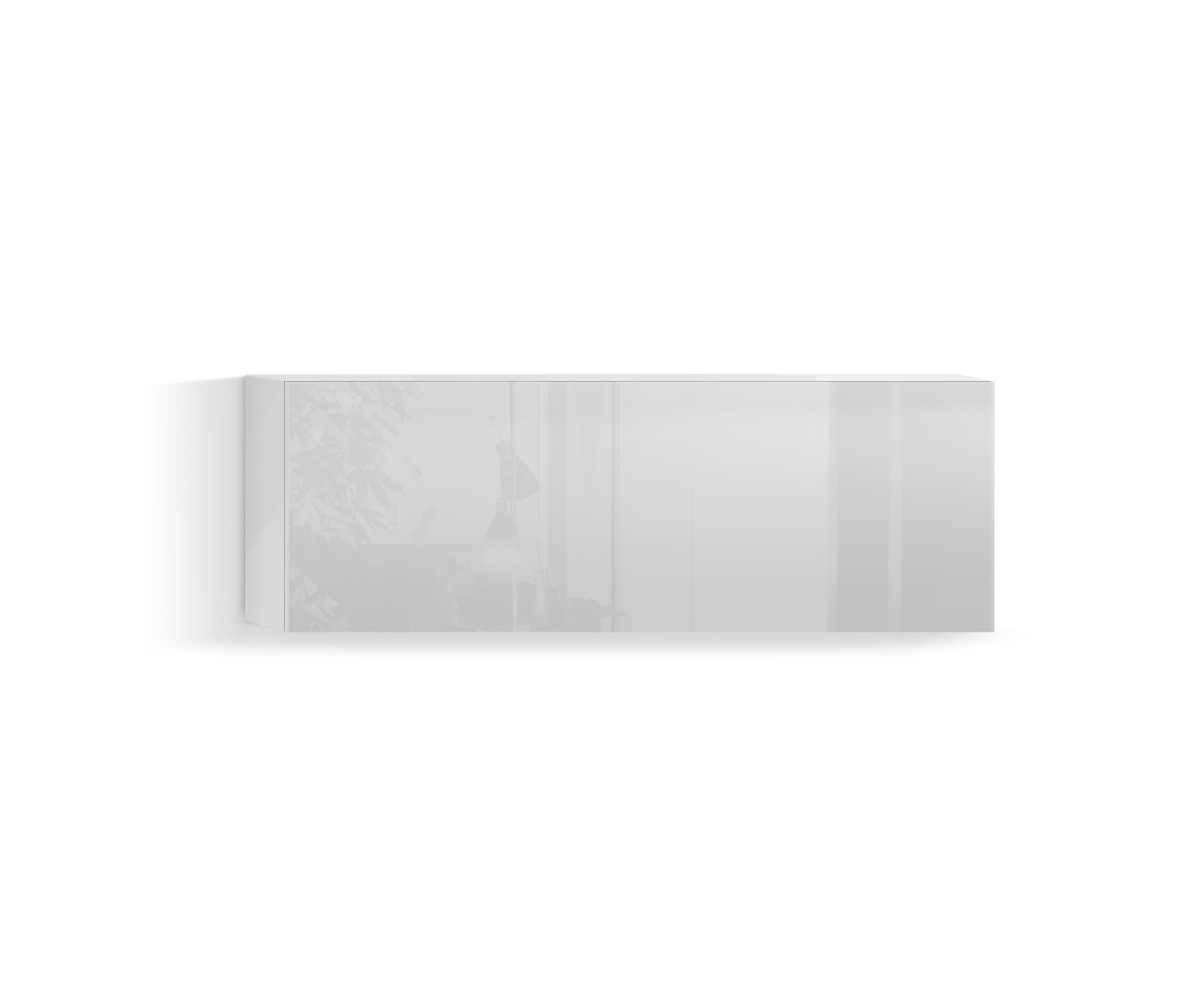 Parete attrezzata di design per soggiorno orizzontale H32 L90 top bianco400 Parete attrezzata di design per soggiorno orizzontale H32 L90 top bianco400