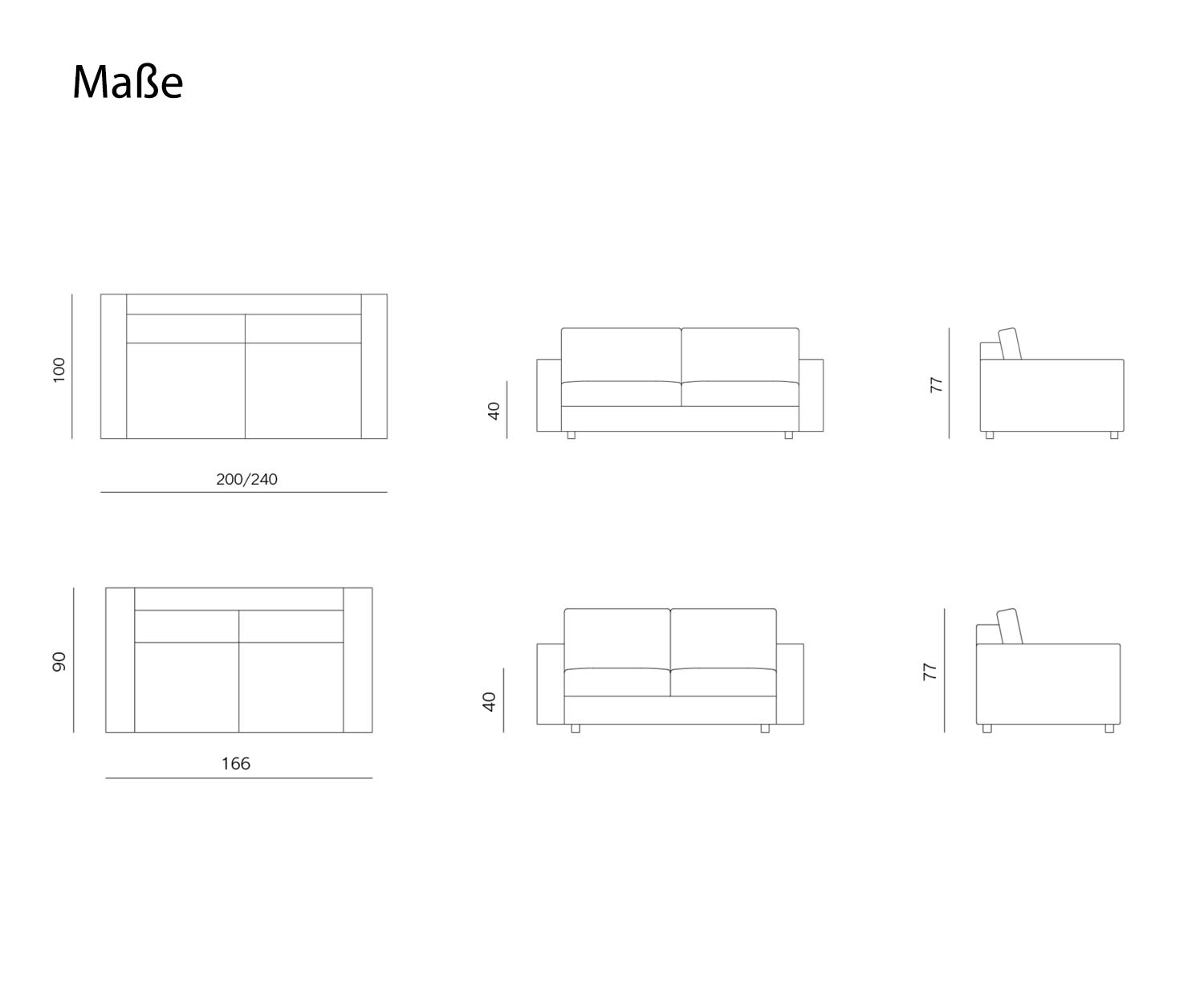Prostoria Divano Classic Sketch Dimensioni Prostoria Divano Classic Sketch Dimensioni