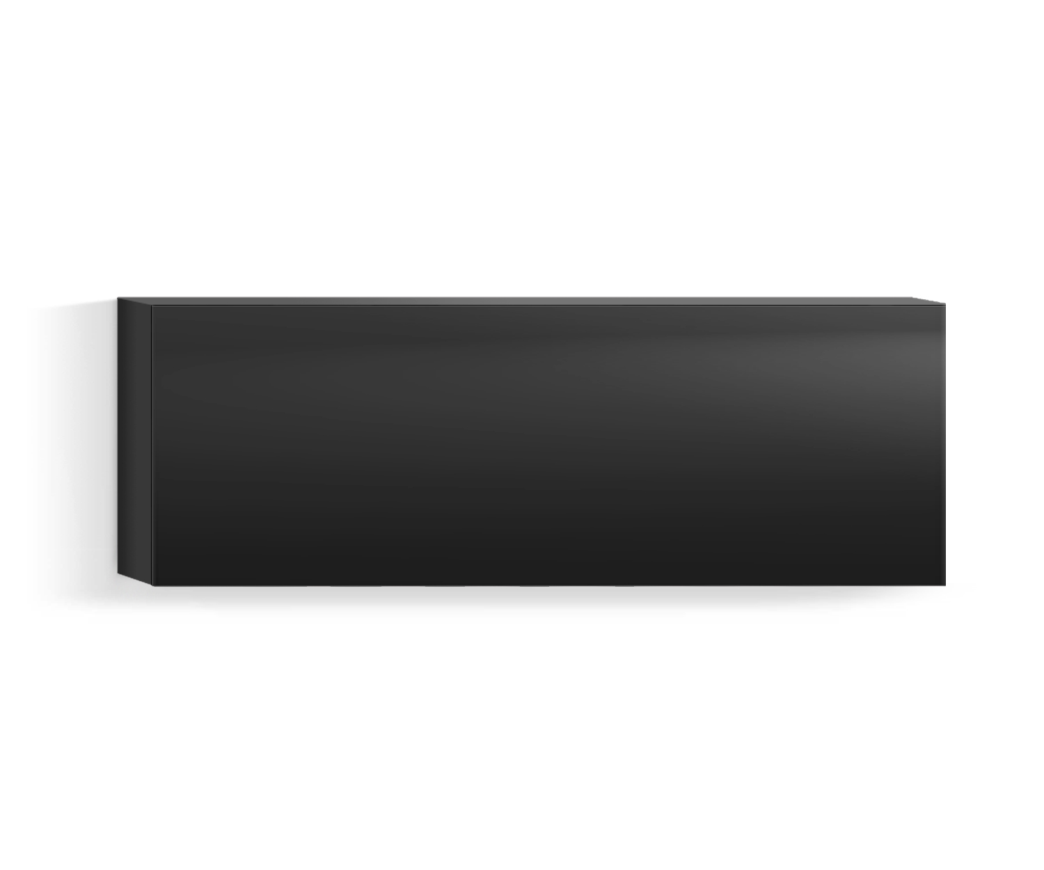 Parete attrezzata di design per soggiorno orizzontale H42 L120 top nero318 Parete attrezzata di design per soggiorno orizzontale H42 L120 top nero318