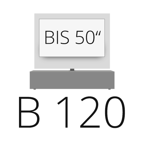B TV da 120 cm a 50 pollici