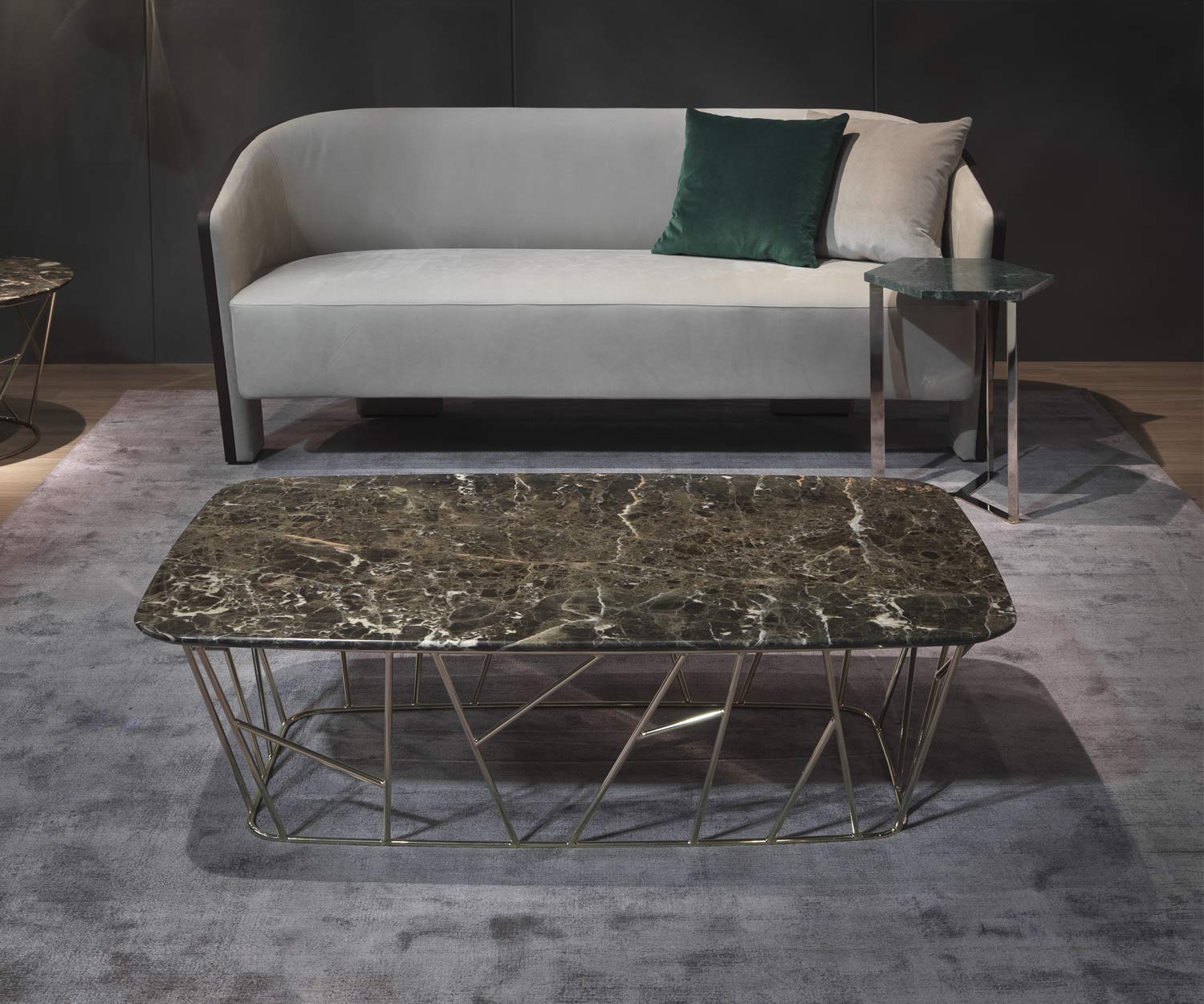 Tavolino di alta qualità Marelli Design in marmo Twig Emperador