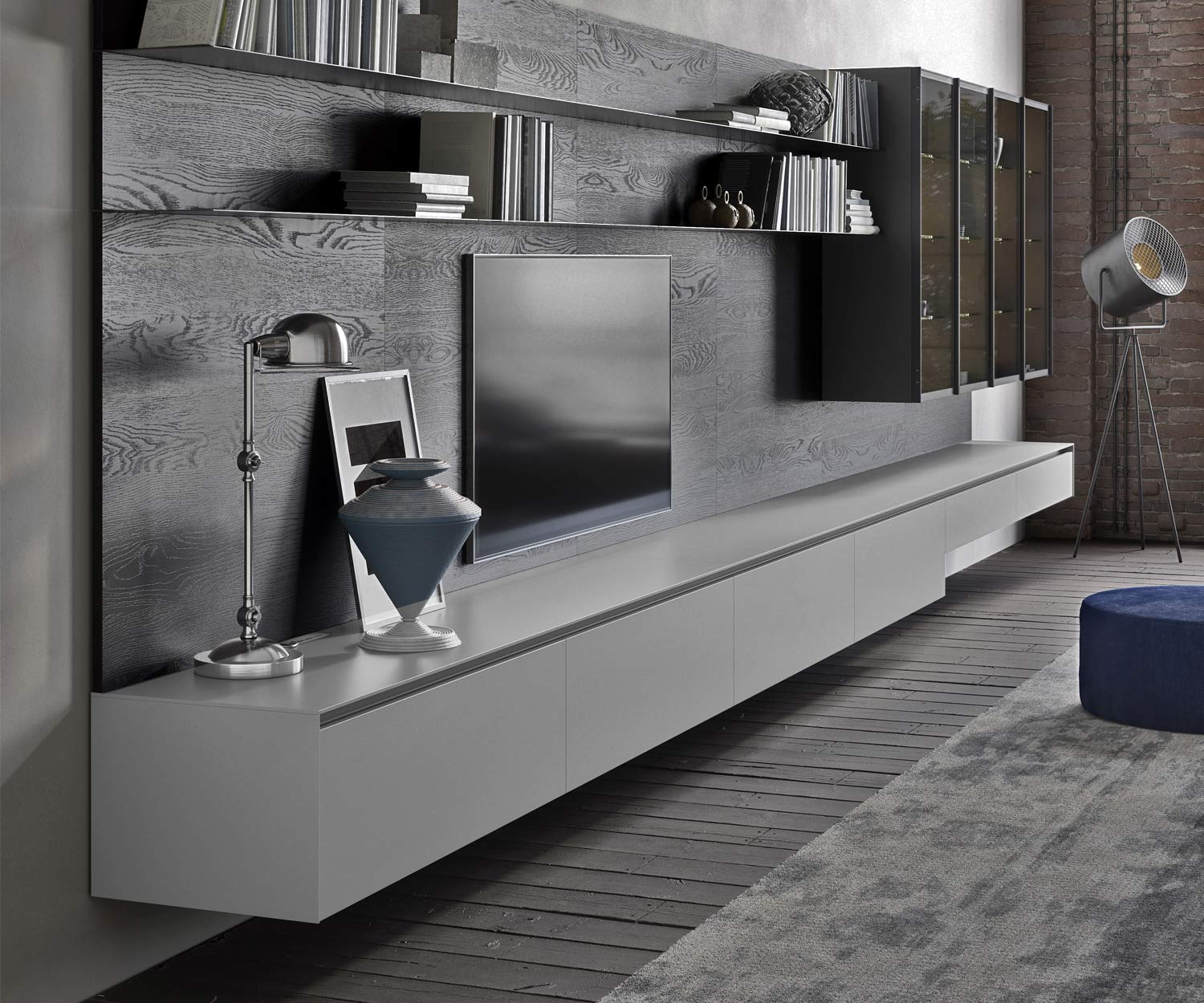 Design posteriore grigio chiaro opaco Design posteriore grigio chiaro opaco