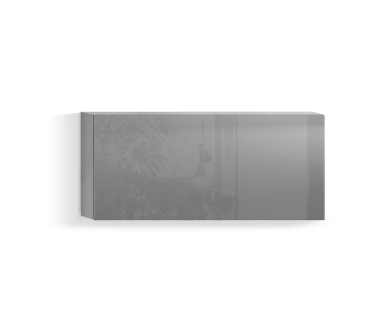 Parete attrezzata di design per soggiorno Orizzontale H42 L90 fondo grigio chiaro430 Parete attrezzata di design per soggiorno Orizzontale H42 L90 fondo grigio chiaro430