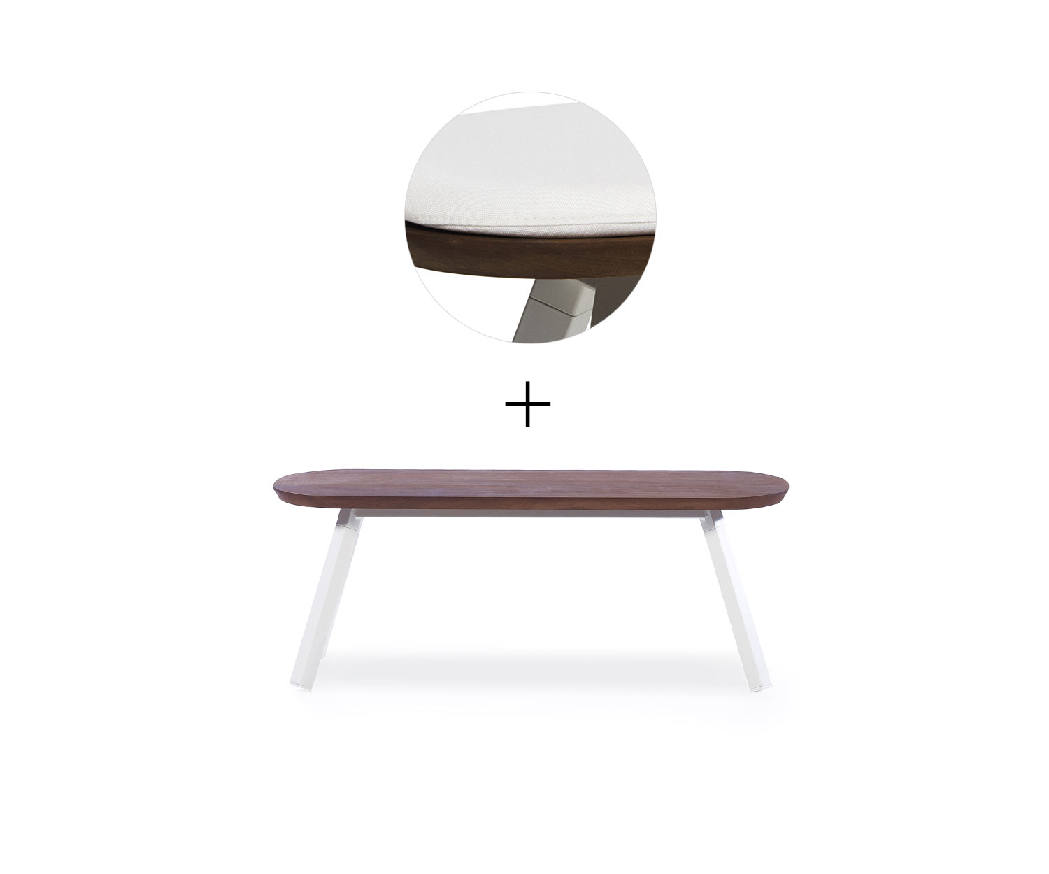 RS Barcelona Ping Pong Bench Bianco L120 cm Bianco Outdoor RS Barcelona Ping Pong Bench Bianco L120 cm Bianco Outdoor
