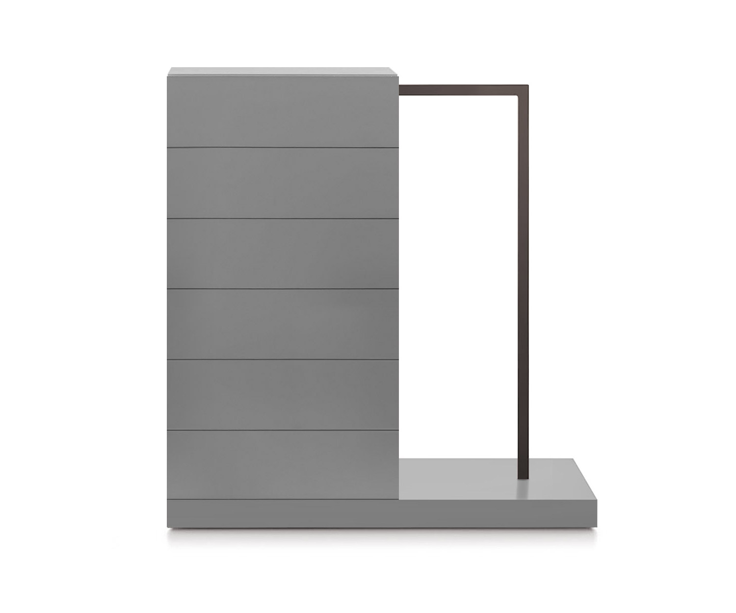 Novamobili Easy6 cassettiera alta + armadio destro L54cm grigio chiaro opaco330 Novamobili Easy6 cassettiera alta + armadio destro L54cm grigio chiaro opaco330