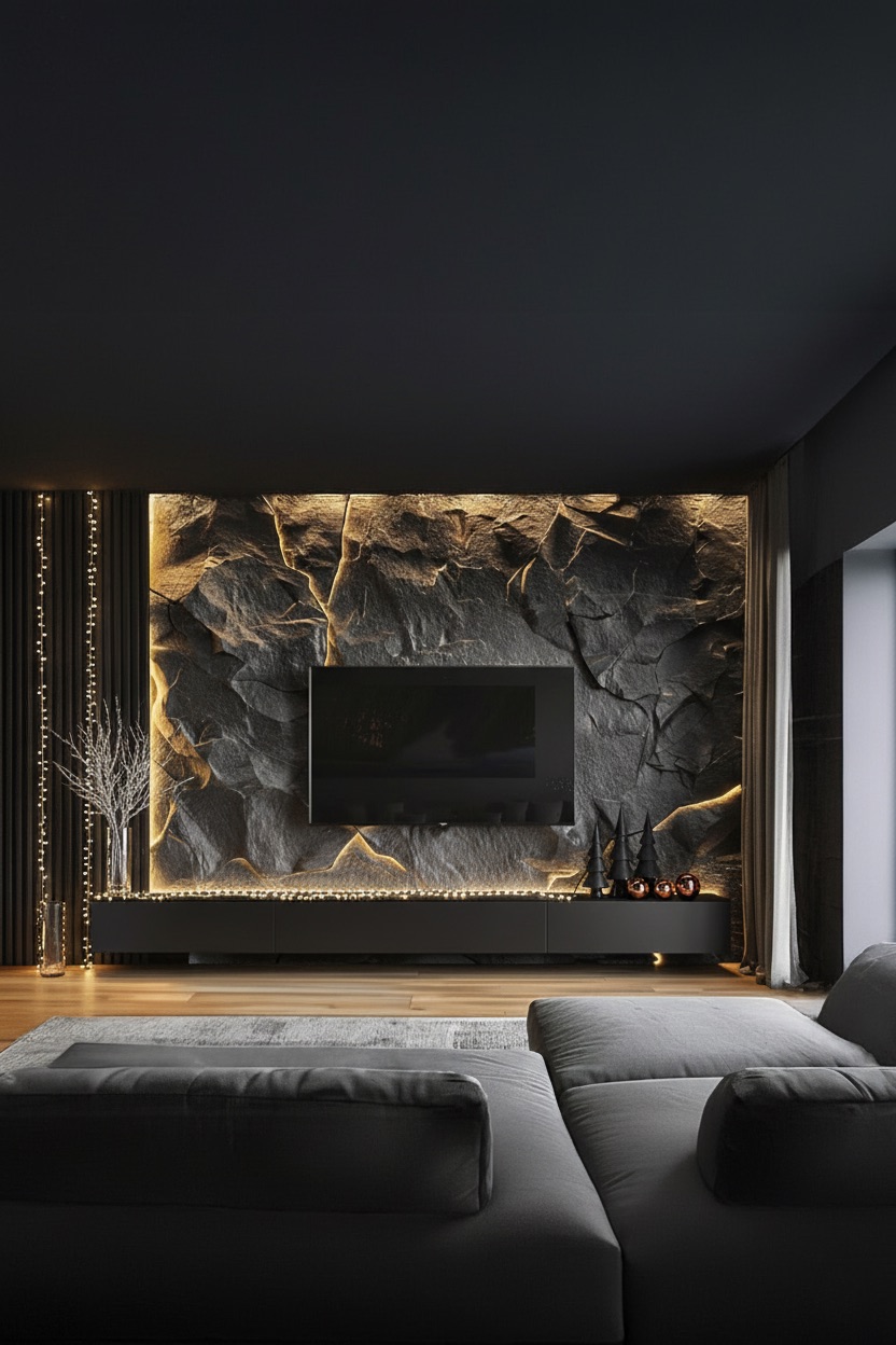 catena-luminosa-come-decorazione-natalizia-in-soggiorno