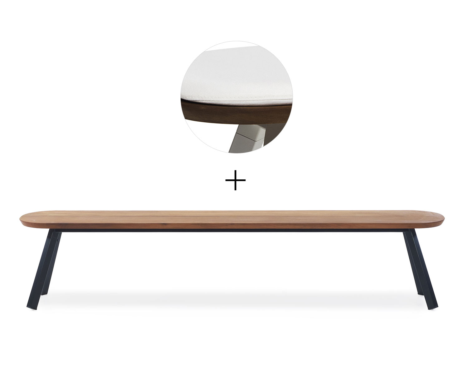 RS Barcelona Ping Pong Bench Nero 2x B220 cm Bianco Outdoor