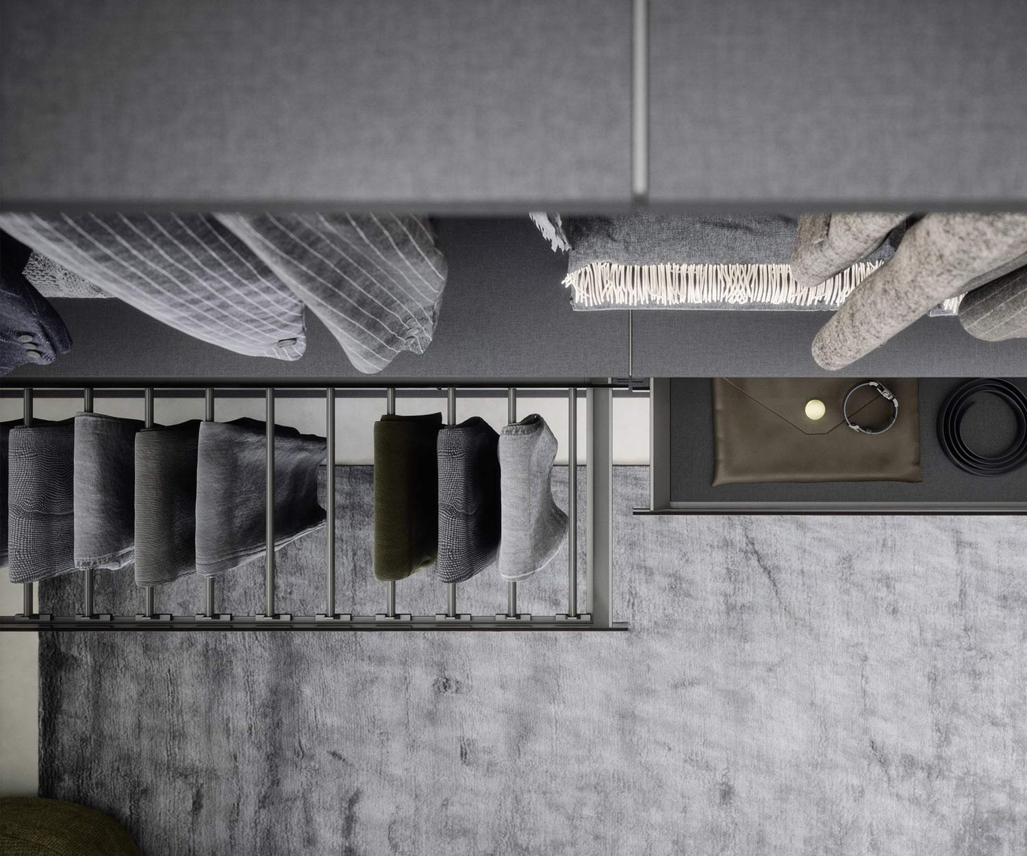 Spogliatoio di lusso cabina armadio ripiano estraibile per i pantaloni Spogliatoio di lusso cabina armadio ripiano estraibile per i pantaloni