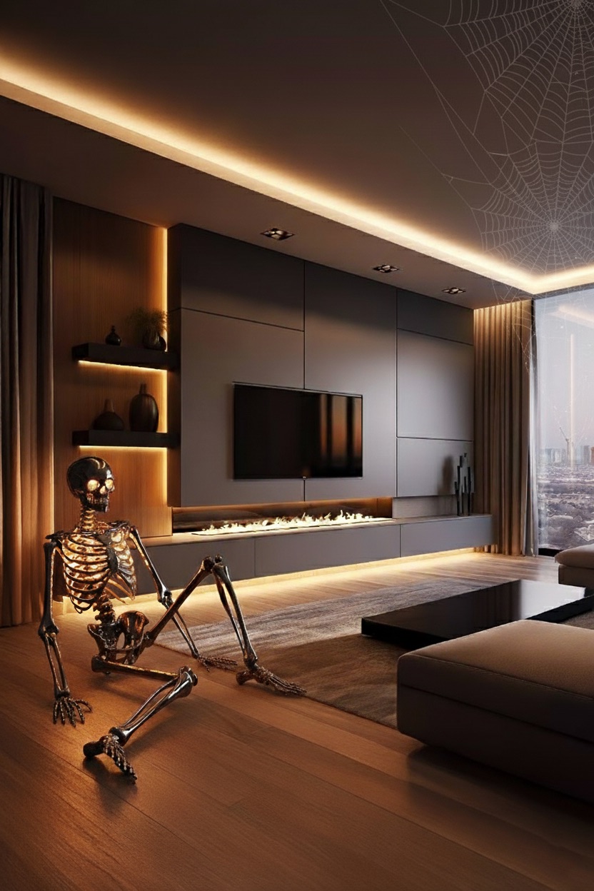 soggiorno-halloween-con-scheletro-luminoso