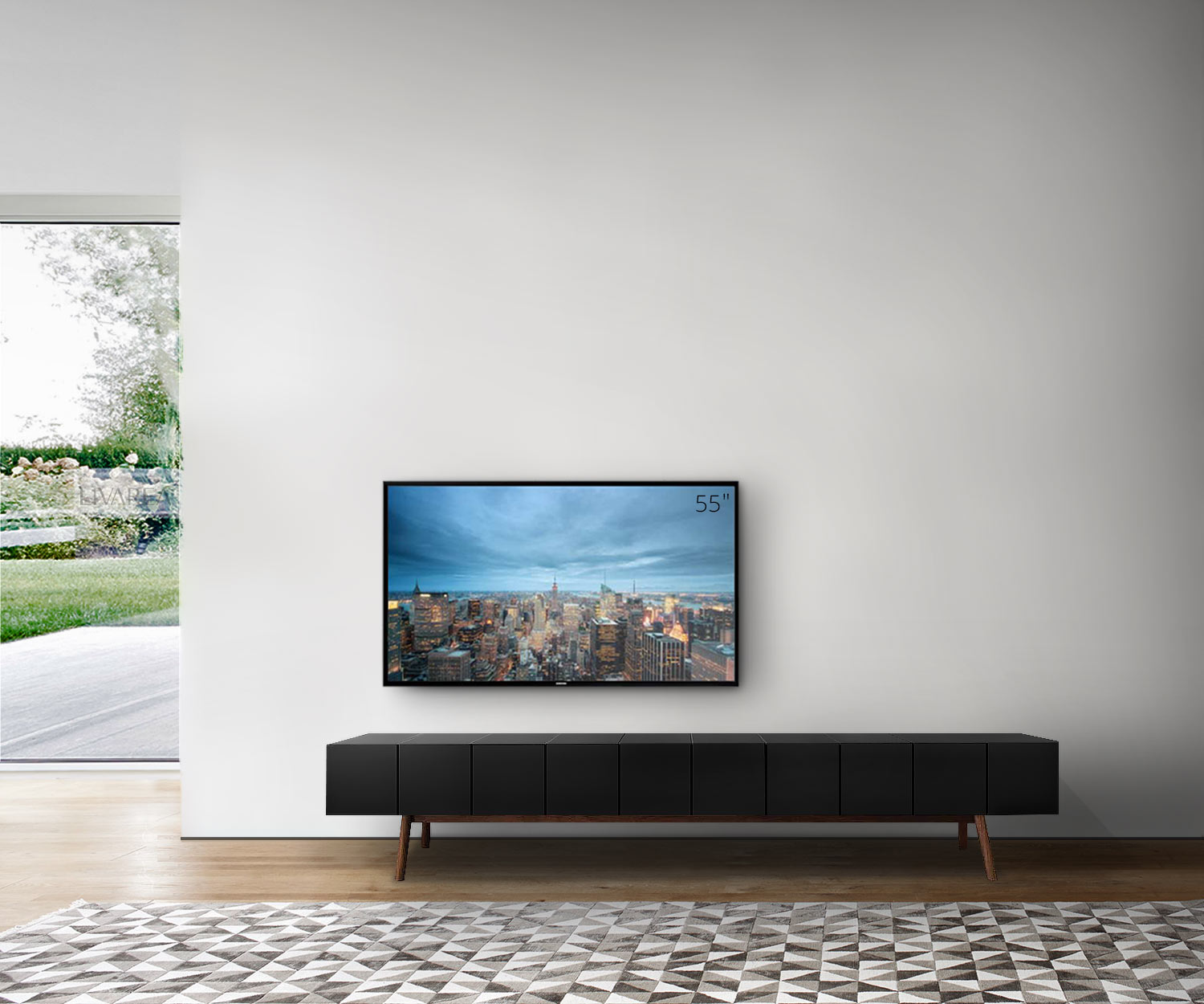 Esclusivo al2 Design Tavolino design MOS I KO 005 B in laccato nero Esclusivo al2 Design Tavolino design MOS I KO 005 B in laccato nero