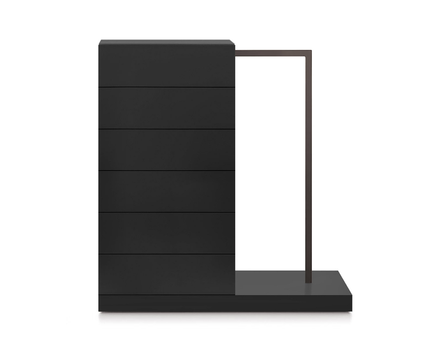 Novamobili Easy6 cassettiera alta + armadio a destra L54cm nero opaco318 Novamobili Easy6 cassettiera alta + armadio a destra L54cm nero opaco318