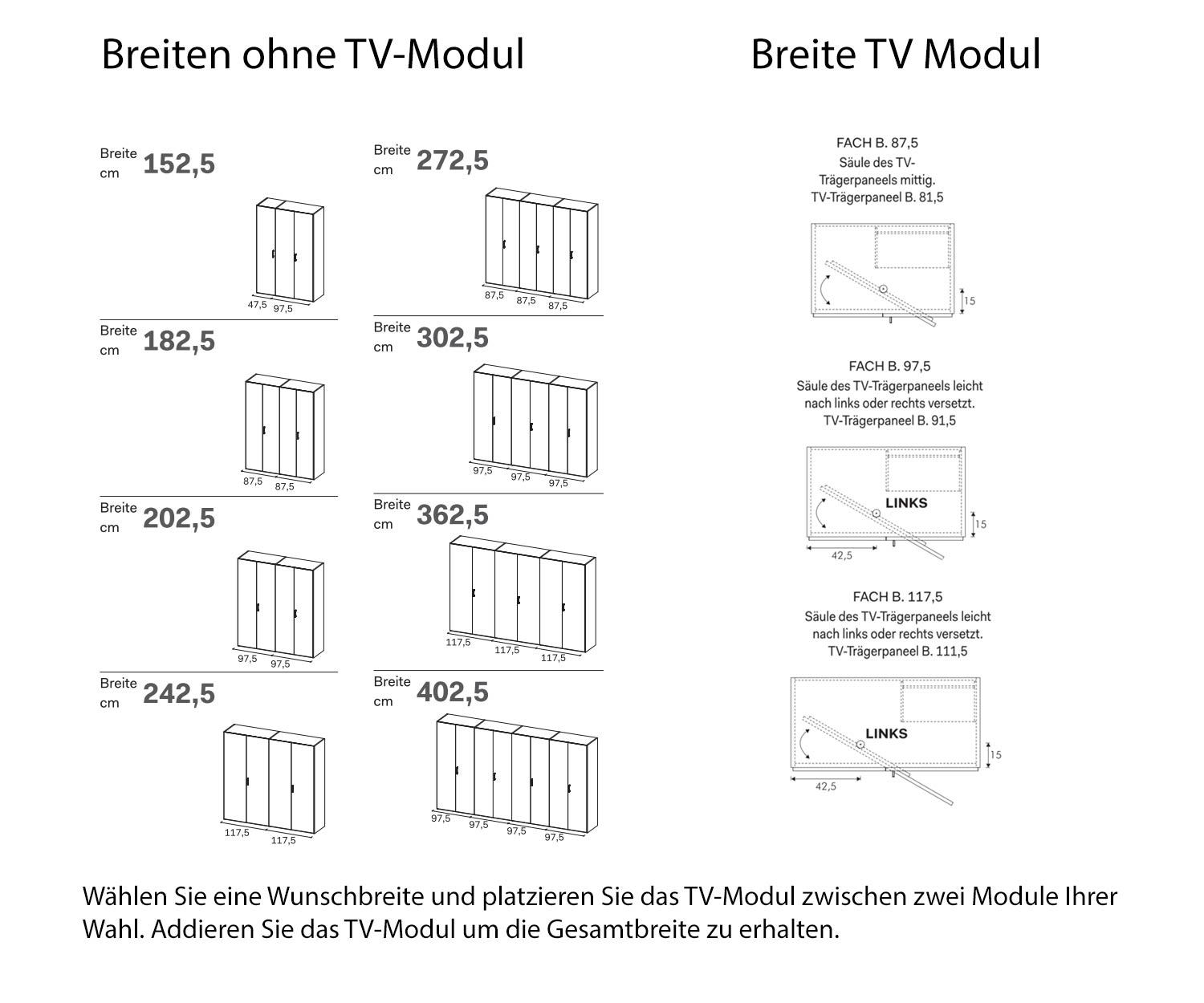 Moduli vano TV Gola larghezza da Novamobili Armadio design Moduli vano TV Gola larghezza da Novamobili Armadio design