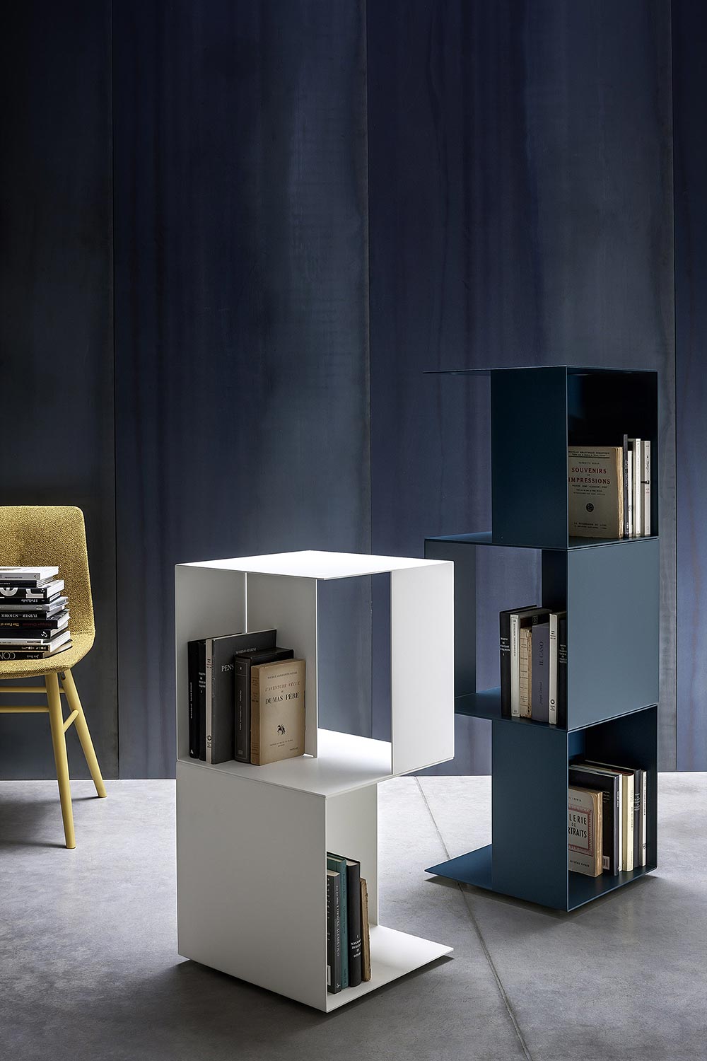 Scaffalatura di design impilabile