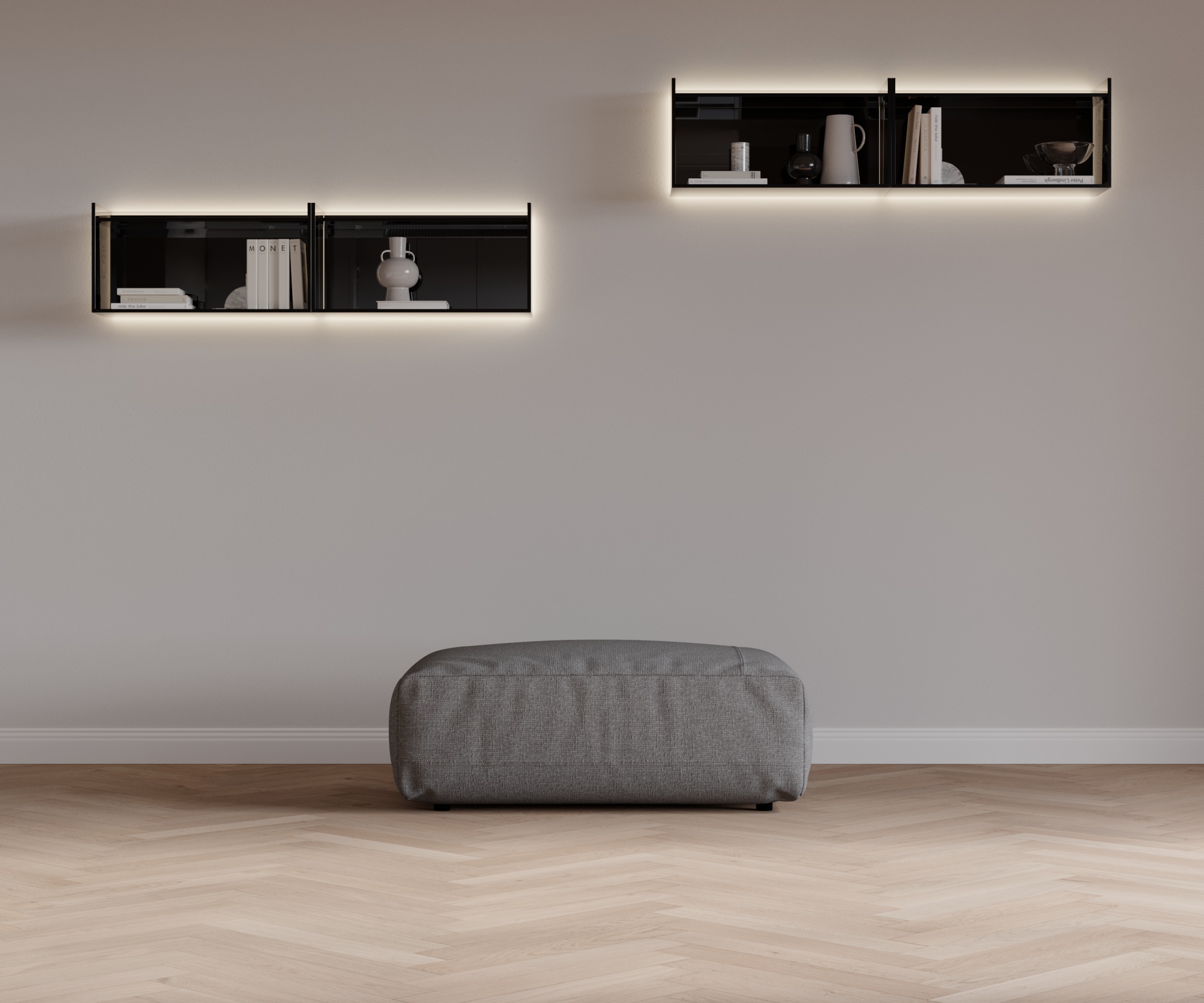 Sgabello CloudAL203x83 Tessuto Tundra 10 Grigio medio Sgabello CloudAL203x83 Tessuto Tundra 10 Grigio medio