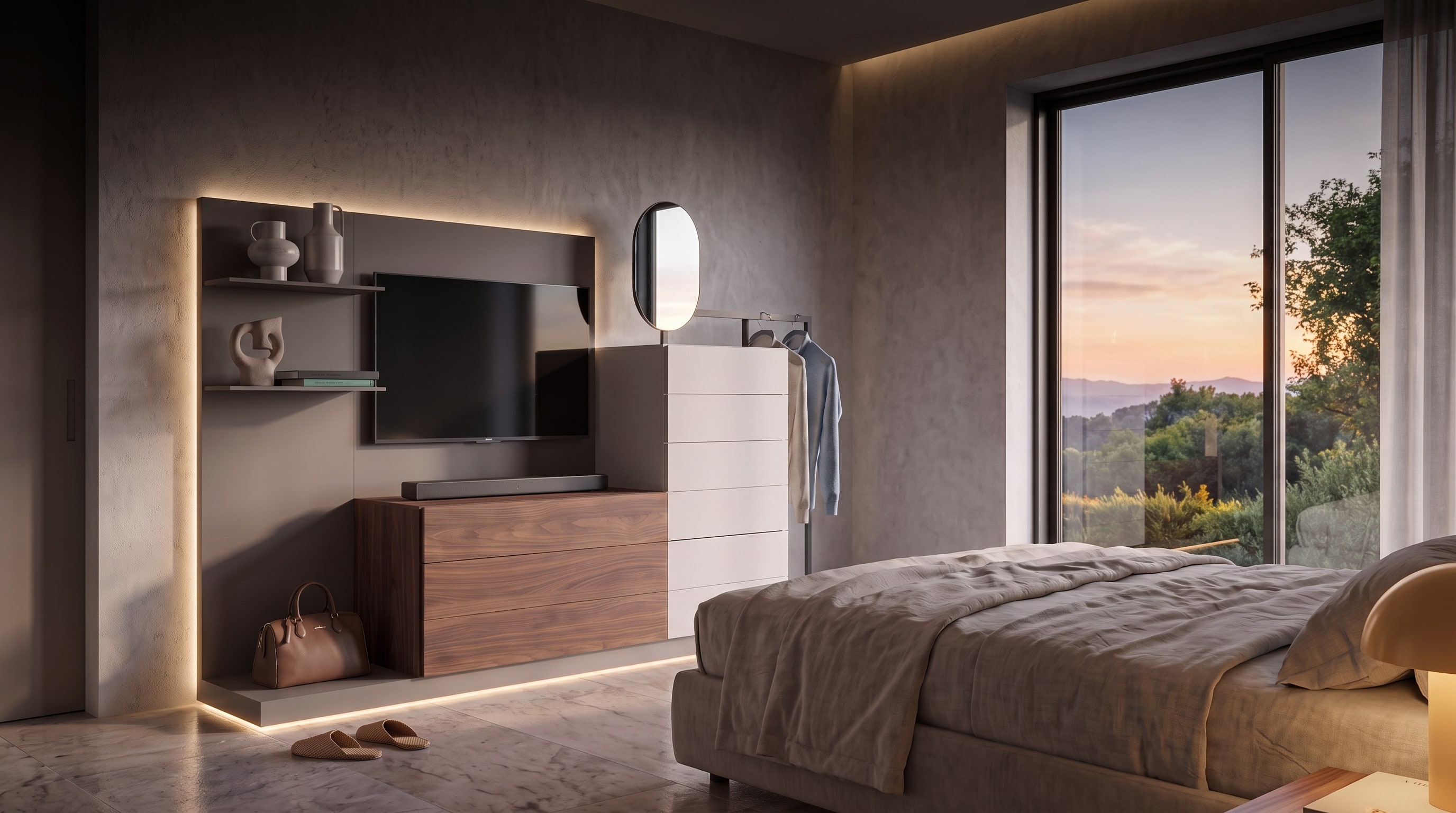 Schlafzimmer modern einrichten: Die smarte 3-in-1 Lösung Novamobili Easy 9 Schlafzimmer modern einrichten: Die smarte 3-in-1 Lösung Novamobili Easy 9