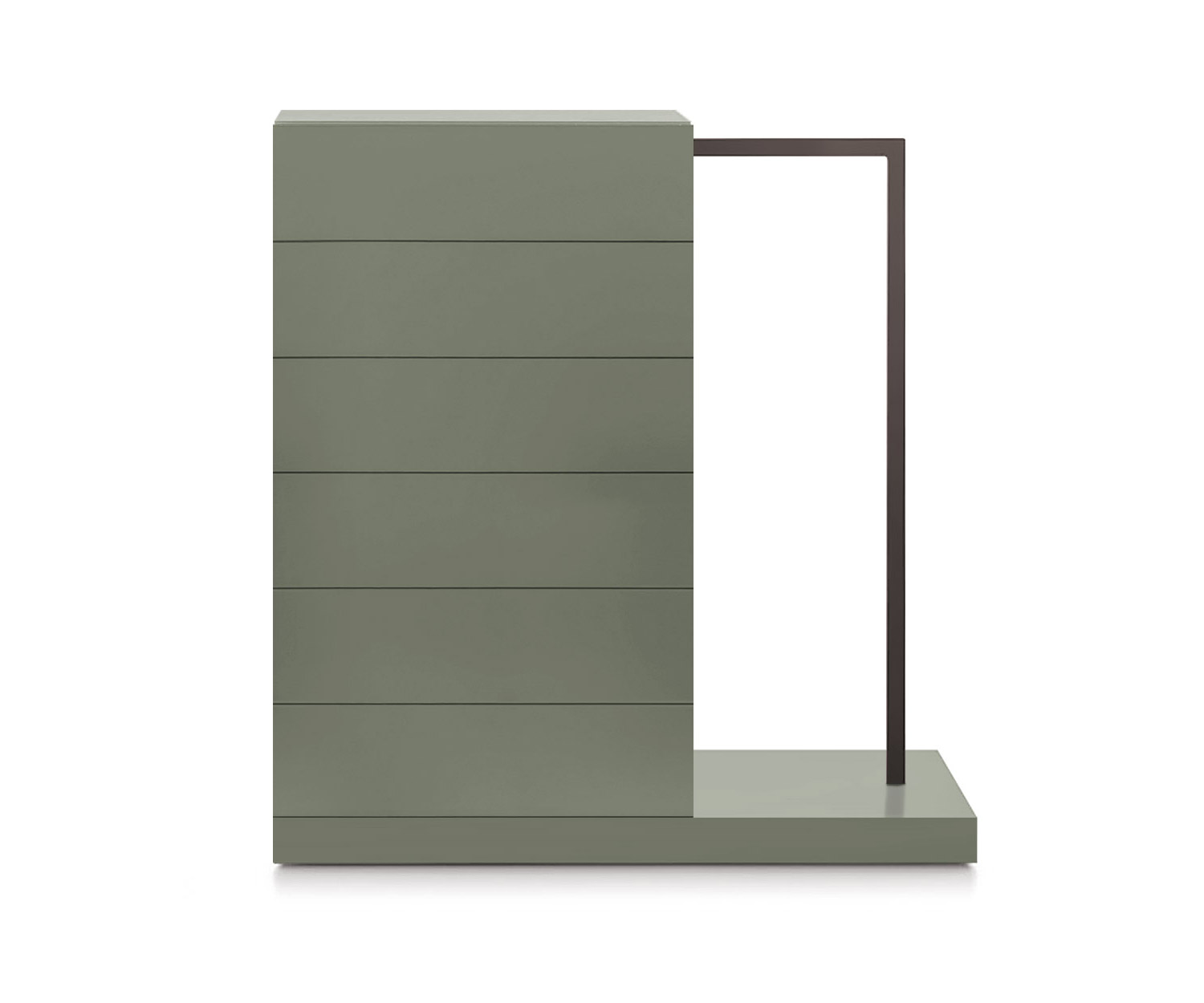 Novamobili Easy6 cassettiera alta + armadio a destra L64cm verde muro opaco342 Novamobili Easy6 cassettiera alta + armadio a destra L64cm verde muro opaco342