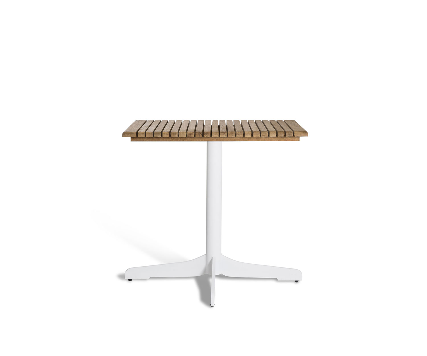 Oasiq Tavolo da pranzo Ceru in alluminio L 70 cm teak bianco Oasiq Tavolo da pranzo Ceru in alluminio L 70 cm teak bianco
