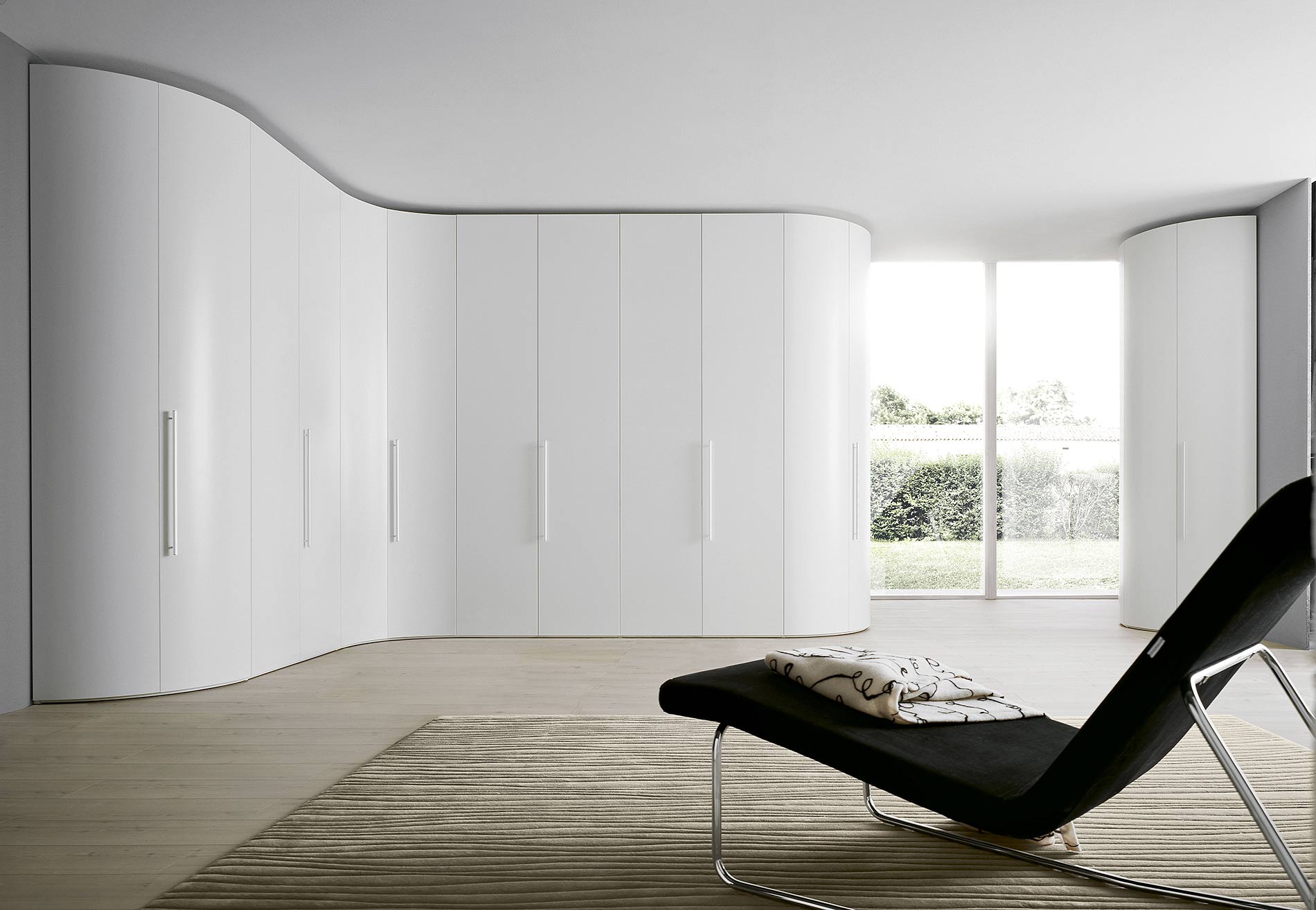 Angolo design rotondo bianco opaco