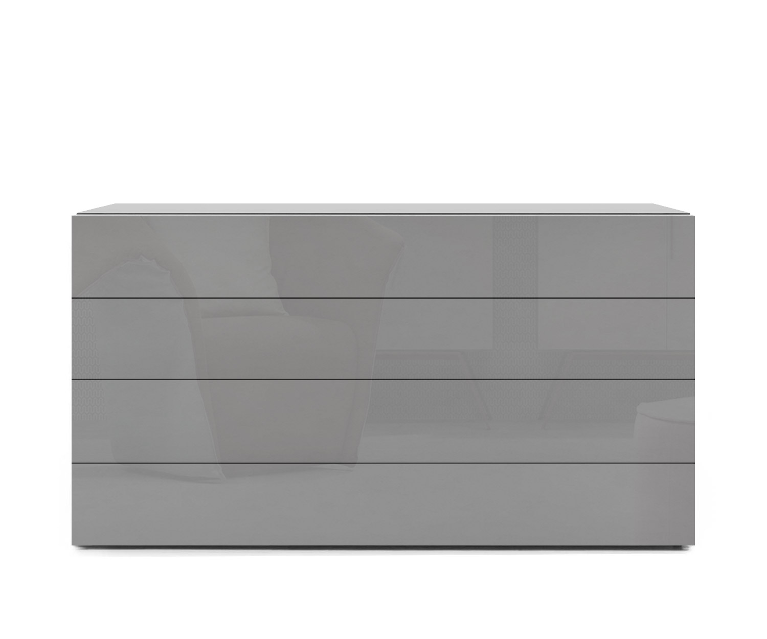 Novamobili Cassettiera Easy 4 posti B128 grigio chiaro430 Novamobili Cassettiera Easy 4 posti B128 grigio chiaro430