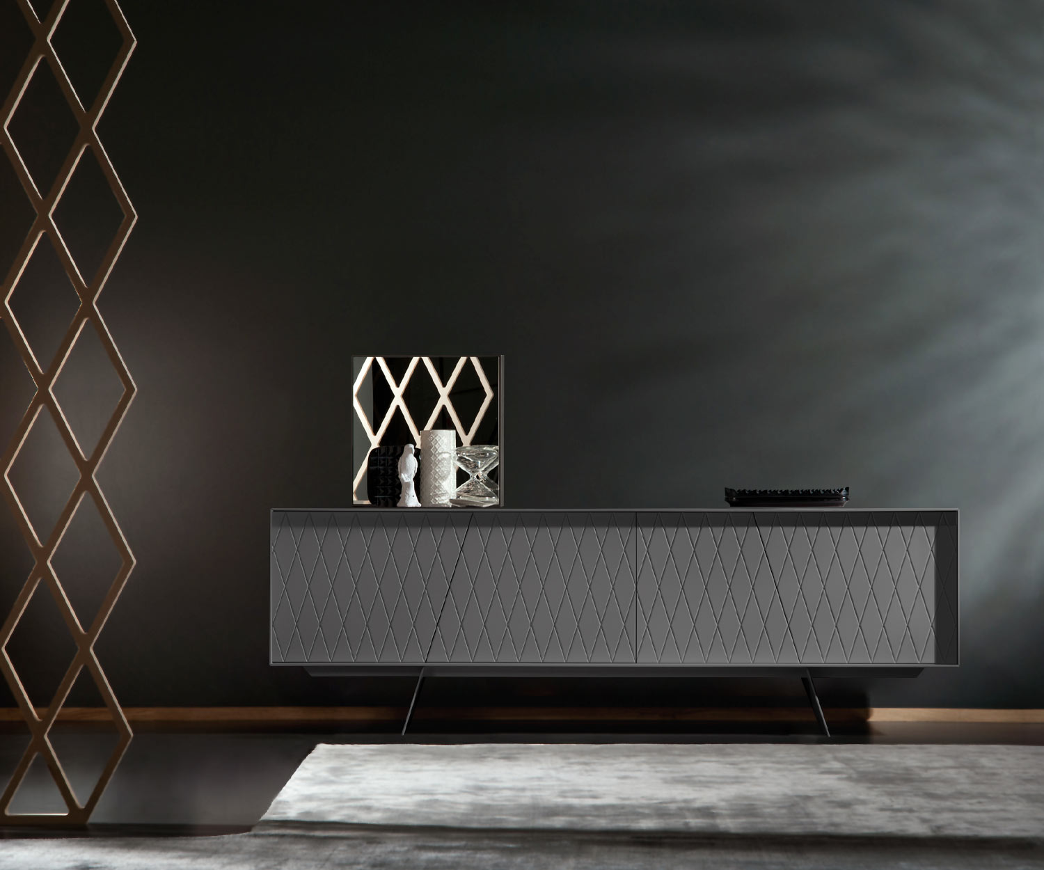 al2 e klipse 003 Credenza larghezza 220 cm carcassa grigio scuro al2 e klipse 003 Credenza larghezza 220 cm carcassa grigio scuro