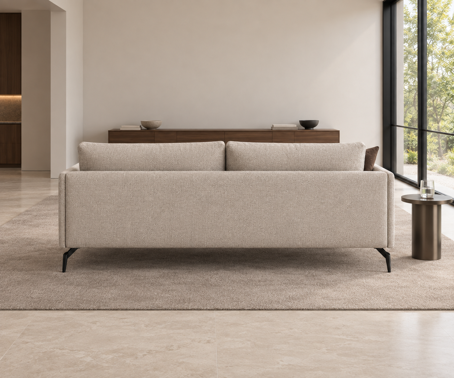 sofa-lisbora-2-sitzer-198-cm-beige-stoff-schwarze-metallfuesse-rueckansicht sofa-lisbora-2-sitzer-198-cm-beige-stoff-schwarze-metallfuesse-rueckansicht