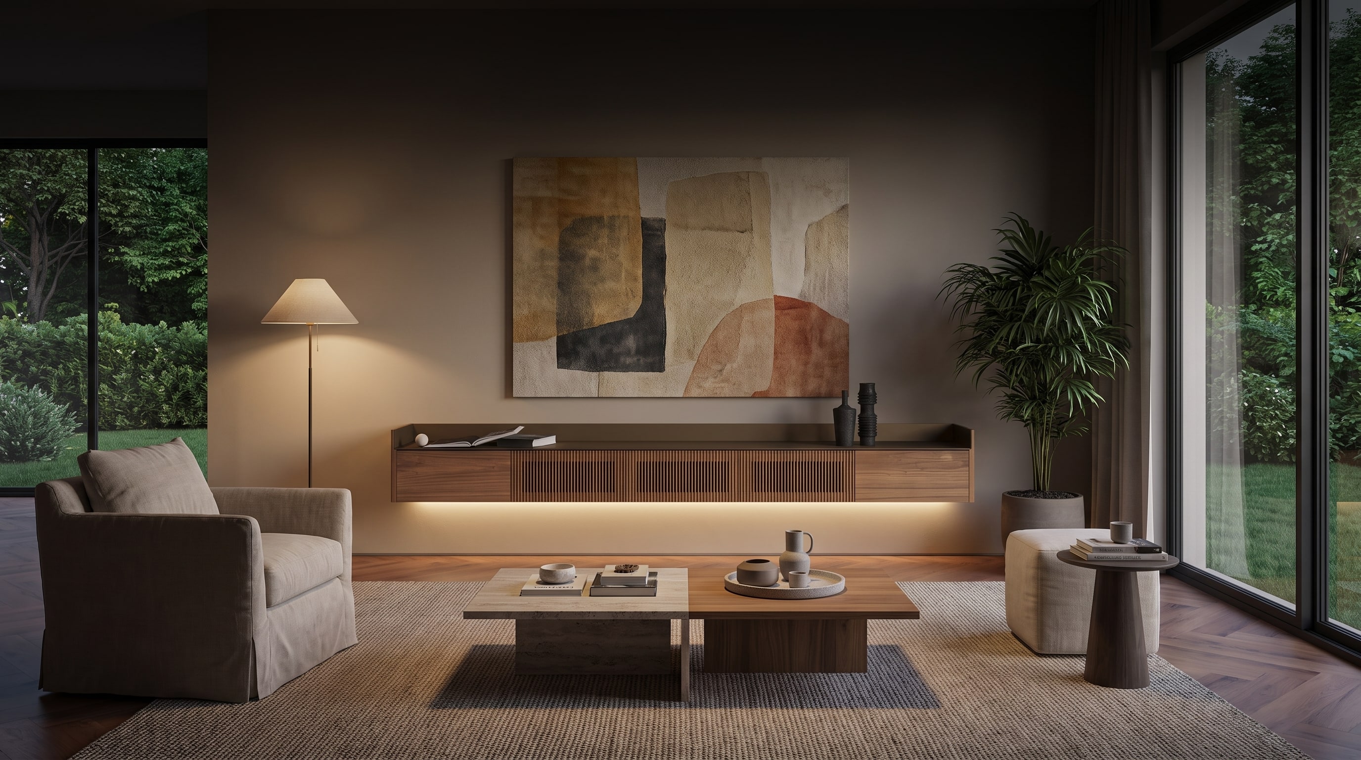 7 idee per far sparire la TV dietro un quadro