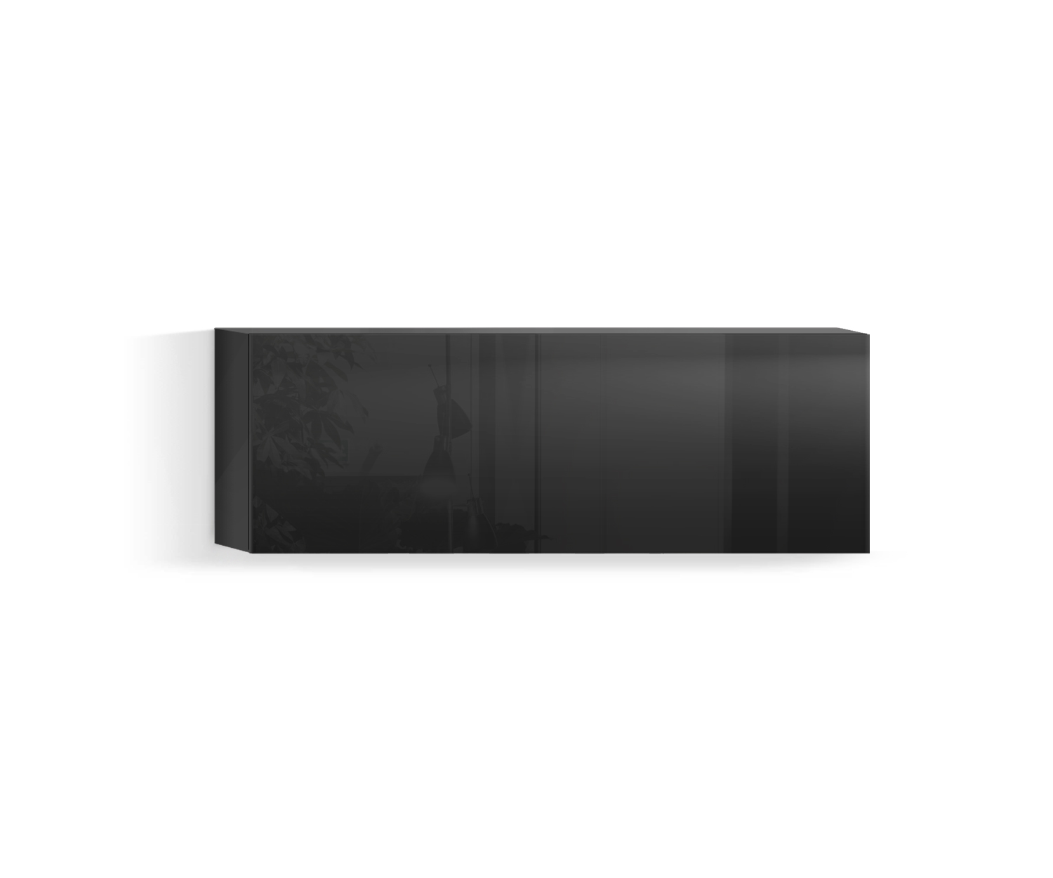 Parete attrezzata di design per soggiorno Orizzontale H32 L90 fondo nero418 Parete attrezzata di design per soggiorno Orizzontale H32 L90 fondo nero418
