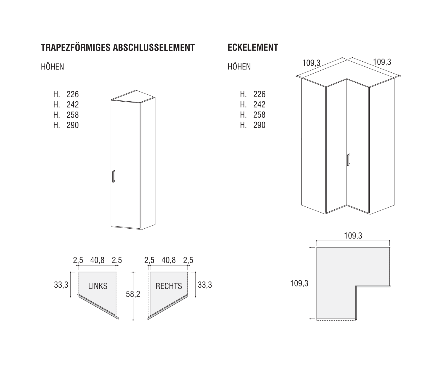 Alfa YNCA design angolare 109x109 cm da Novamobili Alfa YNCA design angolare 109x109 cm da Novamobili