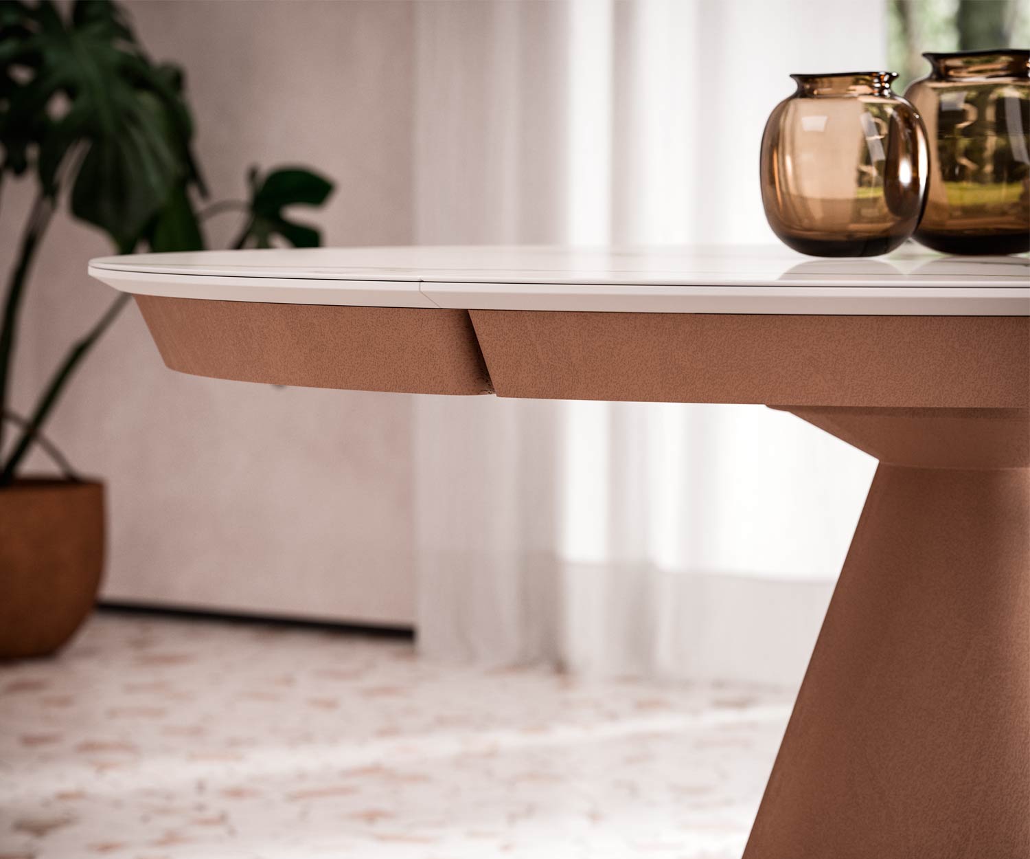 Tavolino di design di alta qualità, regolabile in altezza e con vano portaoggetti