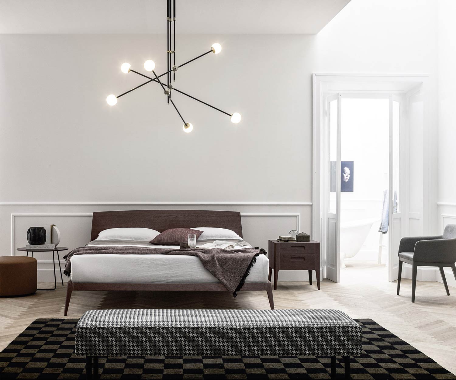 Esclusivo Novamobili Design letto in legno Siri Esclusivo Novamobili Design letto in legno Siri