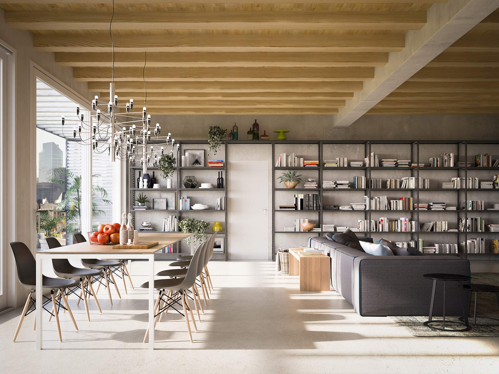 Scaffale modulare di design in metallo Scaffale modulare di design in metallo