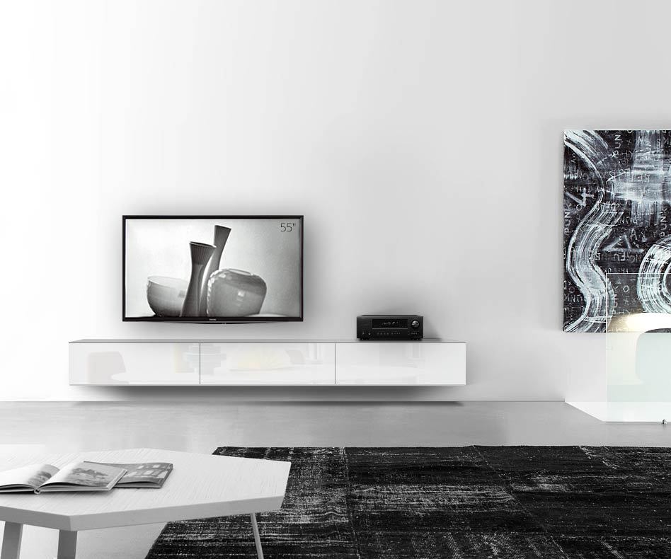 /Muro basso di design B270 H33 5 bianco lucido /Muro basso di design B270 H33 5 bianco lucido