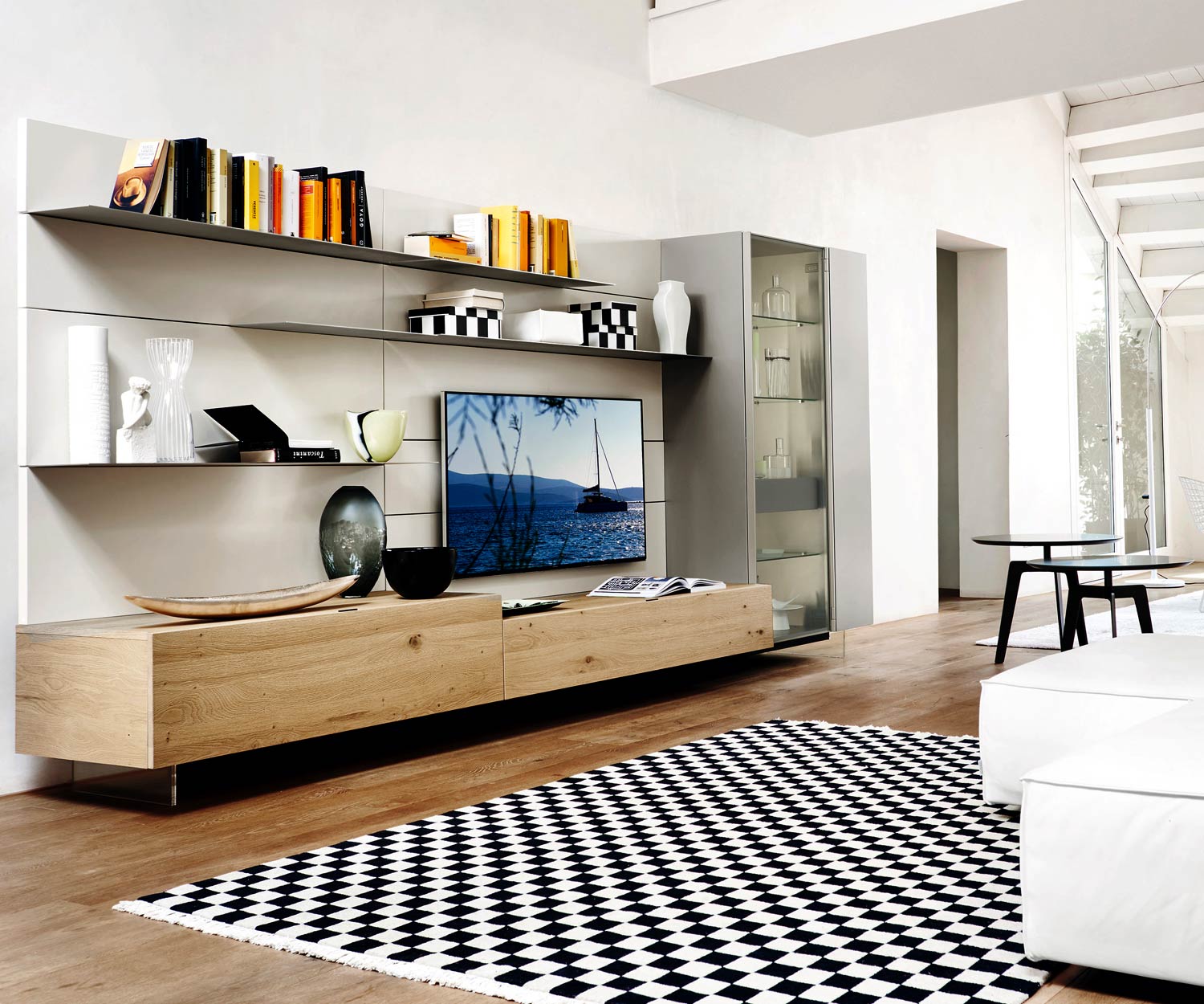 Livitalia Parete attrezzata di design C42 con libreria Livitalia Parete attrezzata di design C42 con libreria
