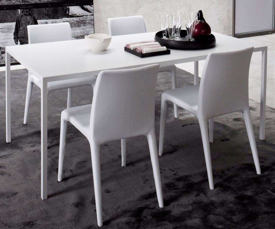 Esclusivo tavolo Novamobili Design Filo bianco opaco