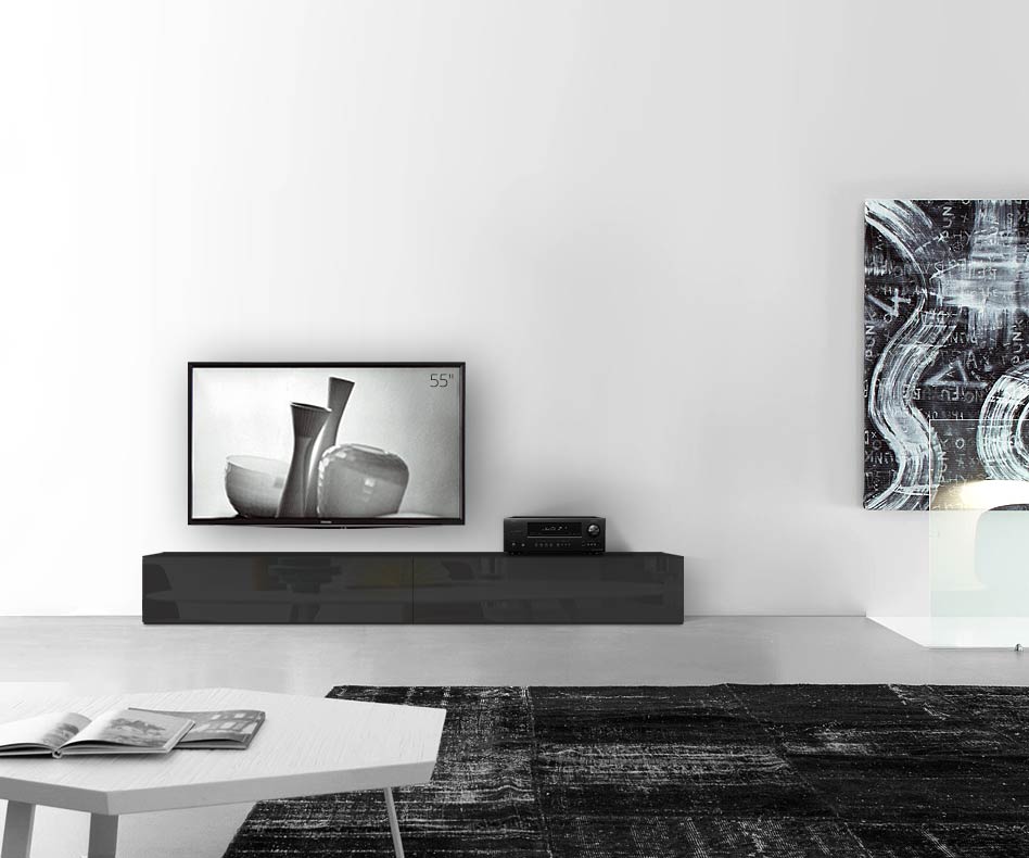 /Piano ribassato di design B240 H35 nero lucido /Piano ribassato di design B240 H35 nero lucido