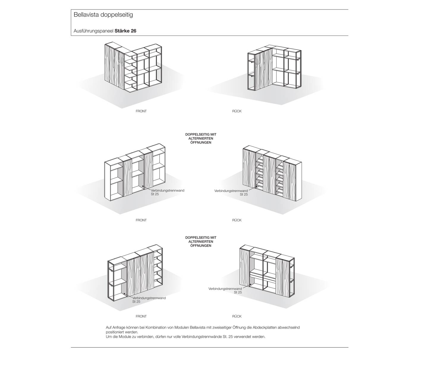 Livitalia Sistema di camerini di design Bellavista esempi 1 Livitalia Sistema di camerini di design Bellavista esempi 1