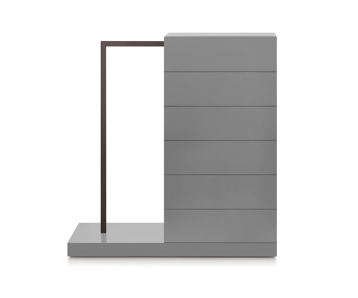 Novamobili Easy6 cassettiera alta + armadio a sinistra L54cm grigio chiaro opaco330 Novamobili Easy6 cassettiera alta + armadio a sinistra L54cm grigio chiaro opaco330