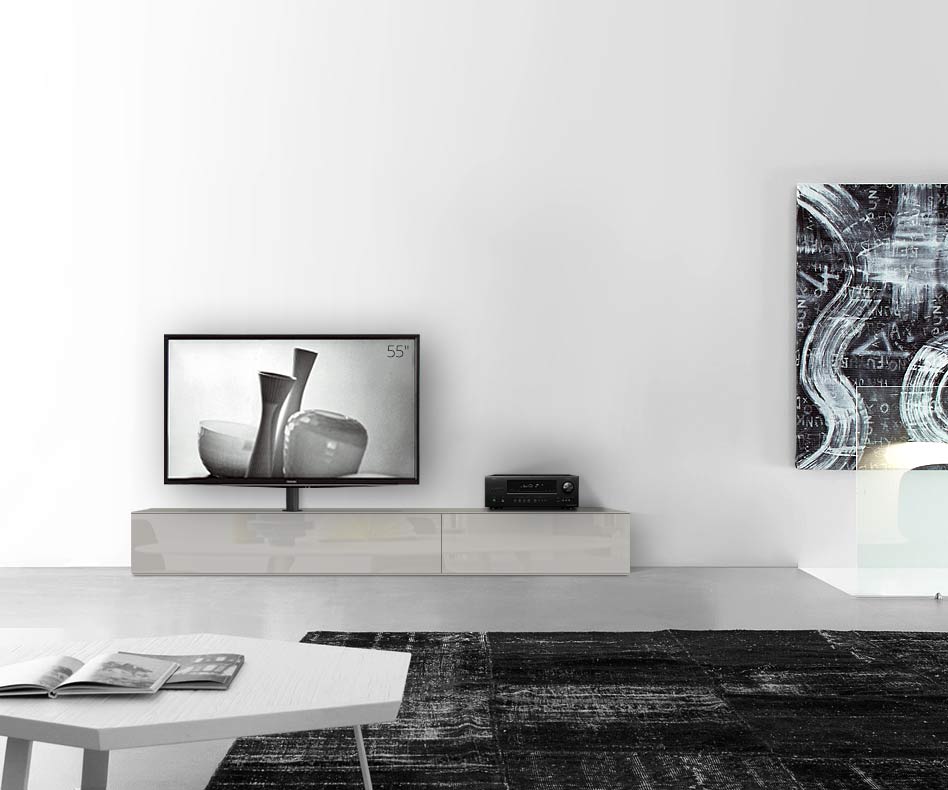 Configuratore di lavagna design con porta TV larghezza 240 33,5 45 sinistra grigio chiaro lucido Configuratore di lavagna design con porta TV larghezza 240 33,5 45 sinistra grigio chiaro lucido
