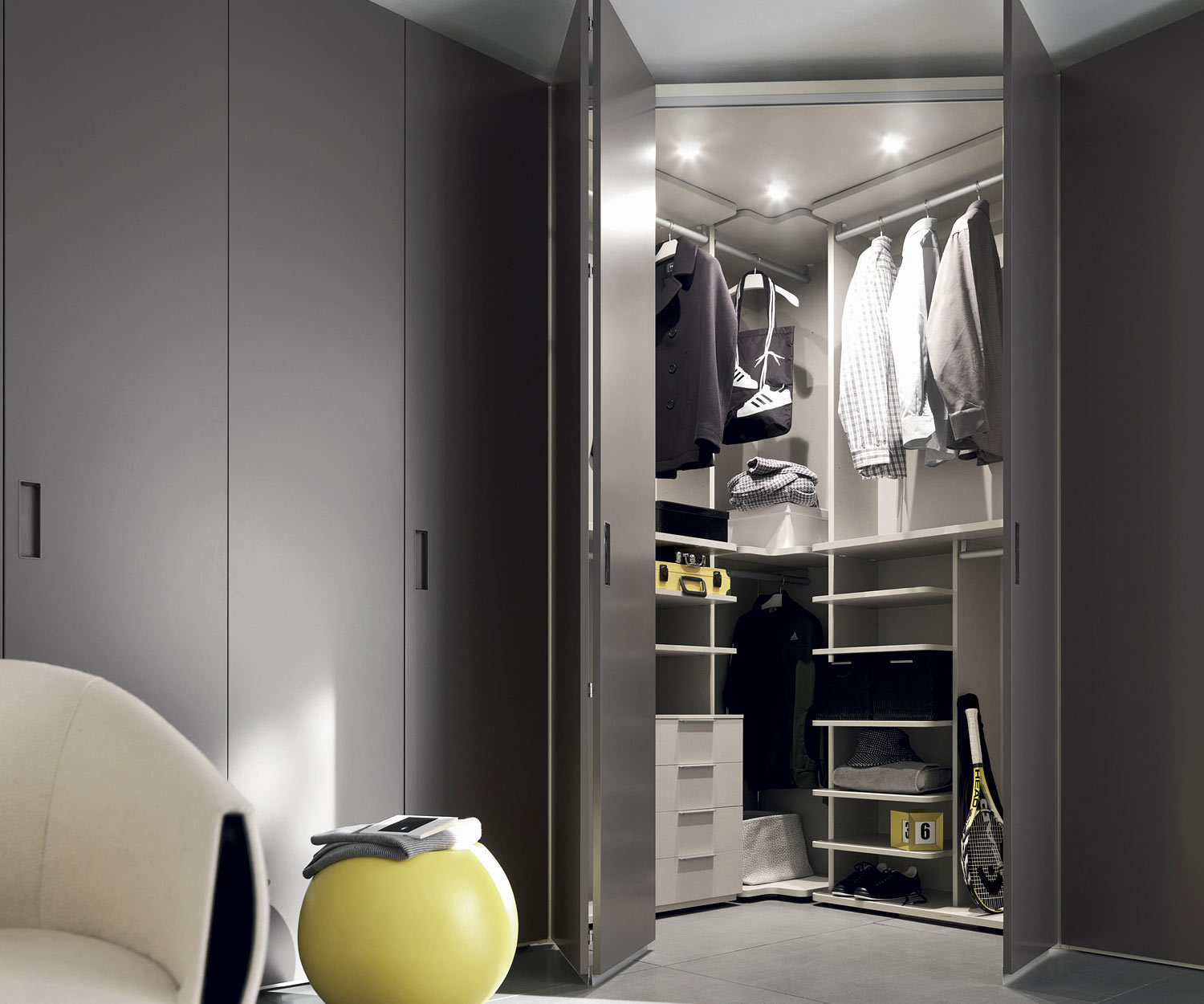 Armadio angolare di design di alta qualità Alfa YNCA Armadio angolare di design di alta qualità Alfa YNCA