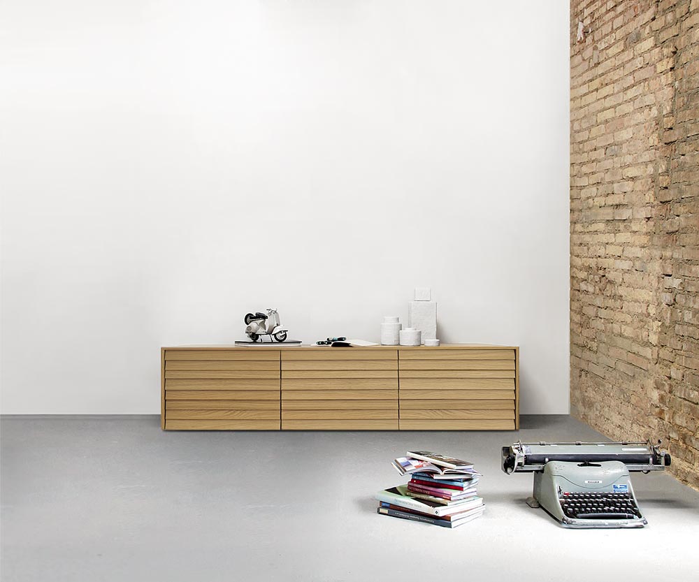 Punt Credenza Sussex piano B177 rovere super opaco Punt Credenza Sussex piano B177 rovere super opaco