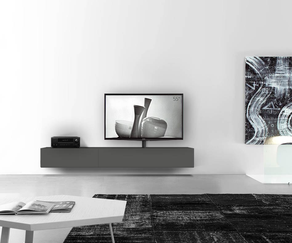 Esclusivo Livitalia Design Mobile TV basso di design Vesa con staffa TV per il montaggio a parete