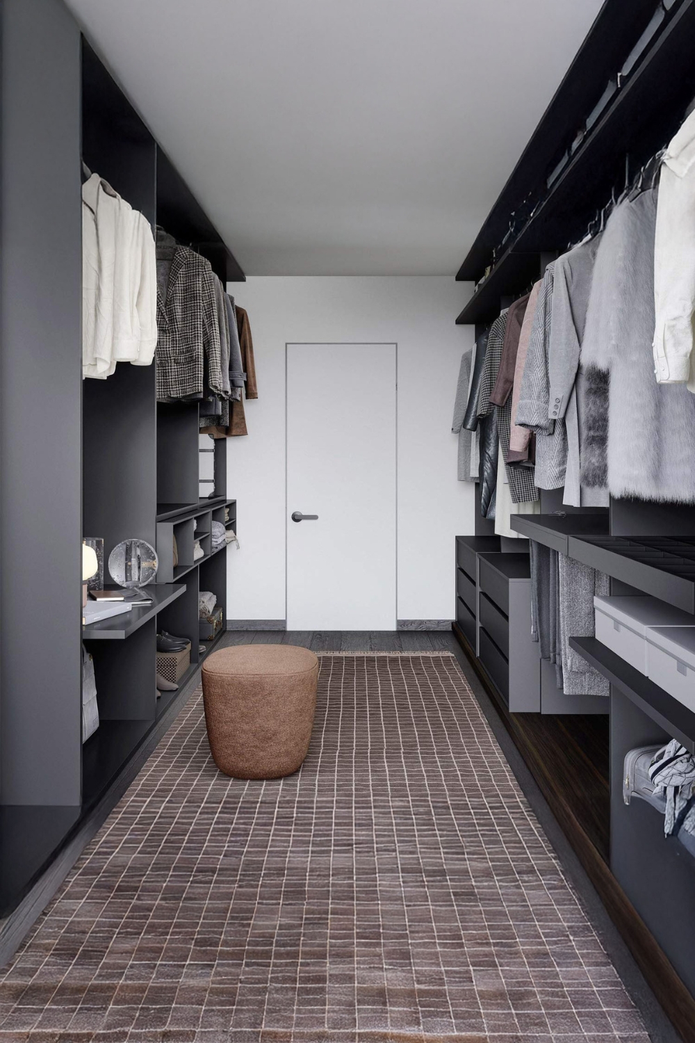 armadio-dal-design-aperto-in-grigio-di-tendenza-senza-ante-e-pareti-laterali