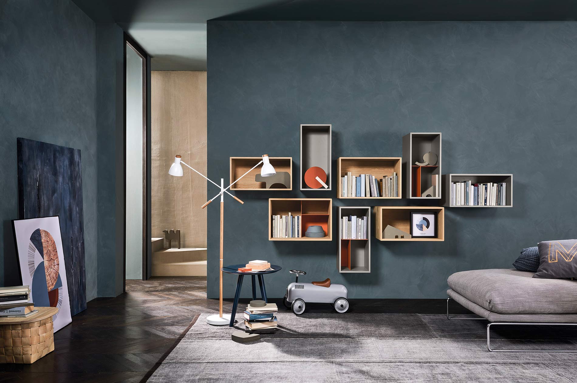 Scaffale a muro per libri