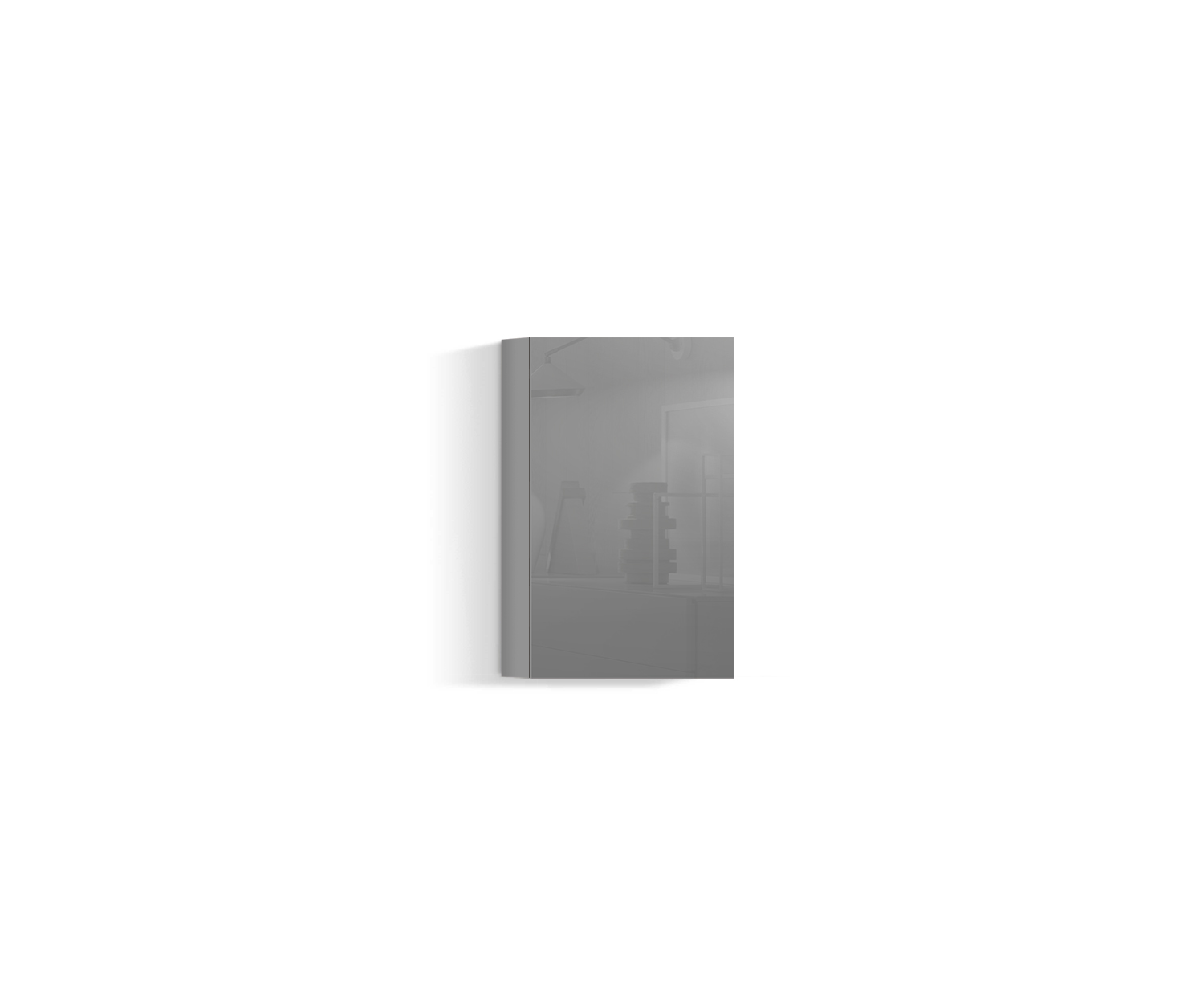 Parete attrezzata di design verticale H64 L45 grigio chiaro430 Parete attrezzata di design verticale H64 L45 grigio chiaro430