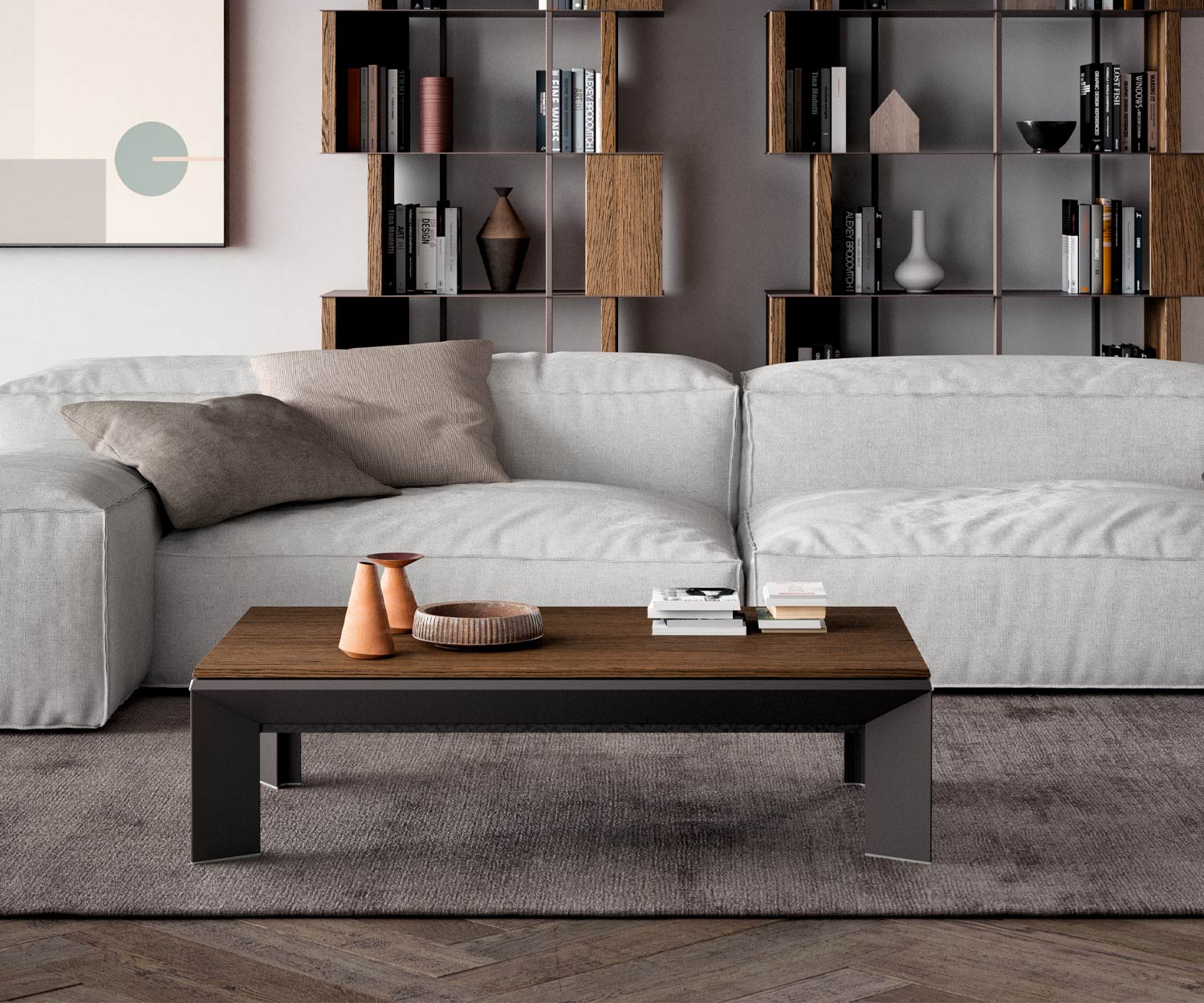 Tavolino multifunzionale di design Metrino Ozzio Italia Tavolino multifunzionale di design Metrino Ozzio Italia