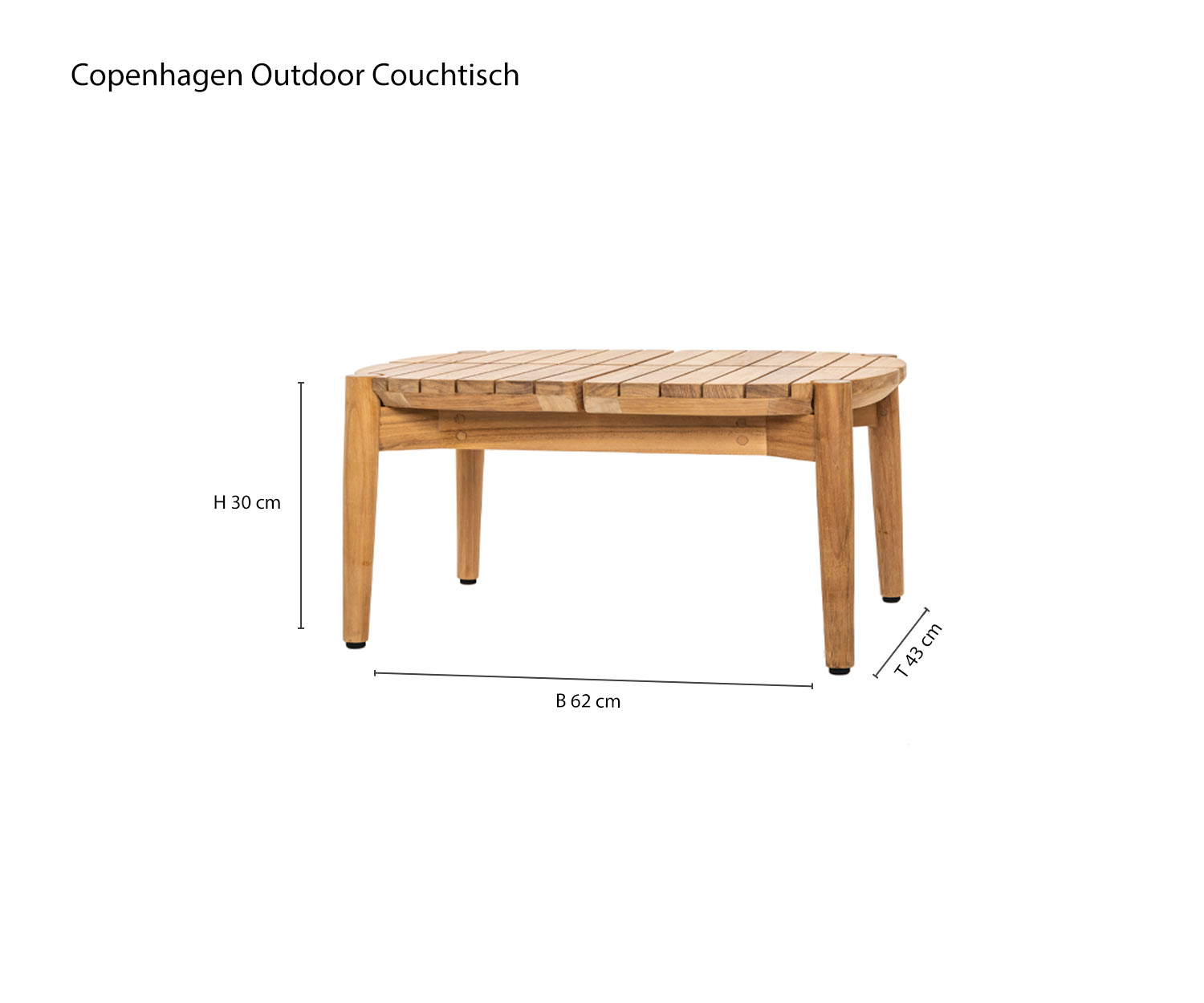 Dimensioni del tavolo da giardino Copenhagen