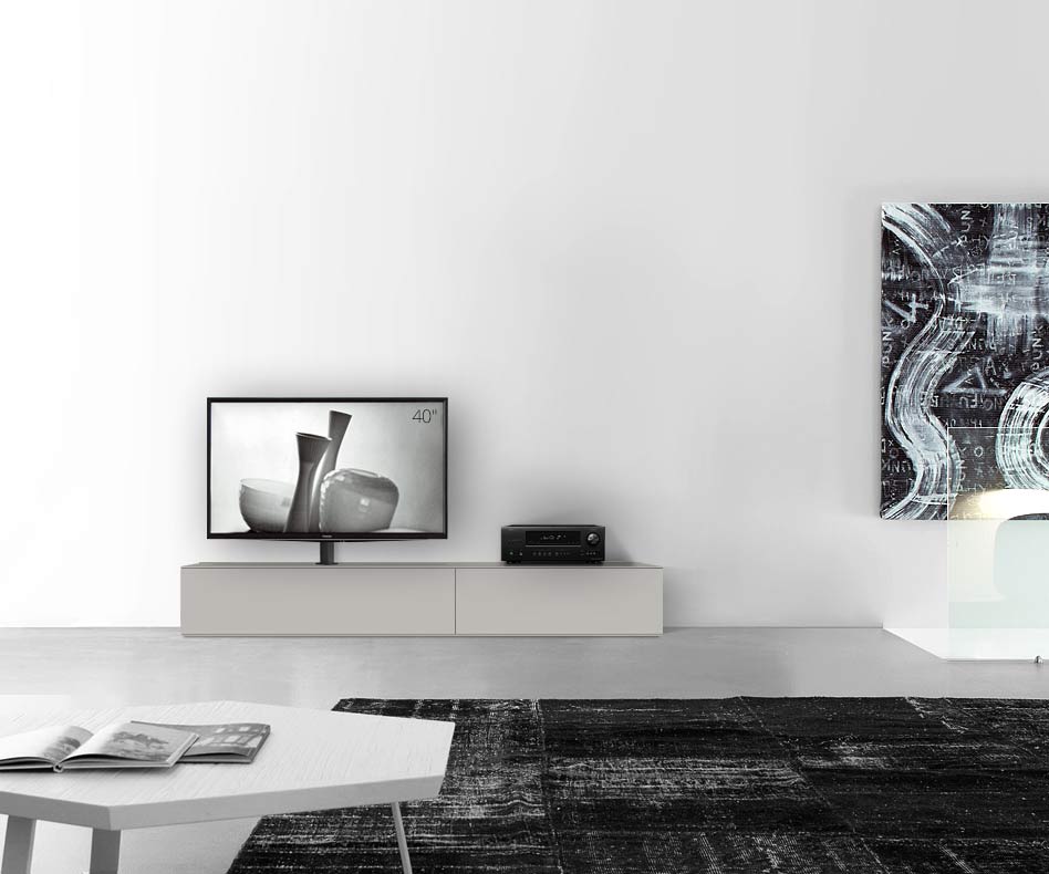 Configuratore di lavagna design con porta TV larghezza 210 33,5 45 sinistra grigio chiaro opaco Configuratore di lavagna design con porta TV larghezza 210 33,5 45 sinistra grigio chiaro opaco